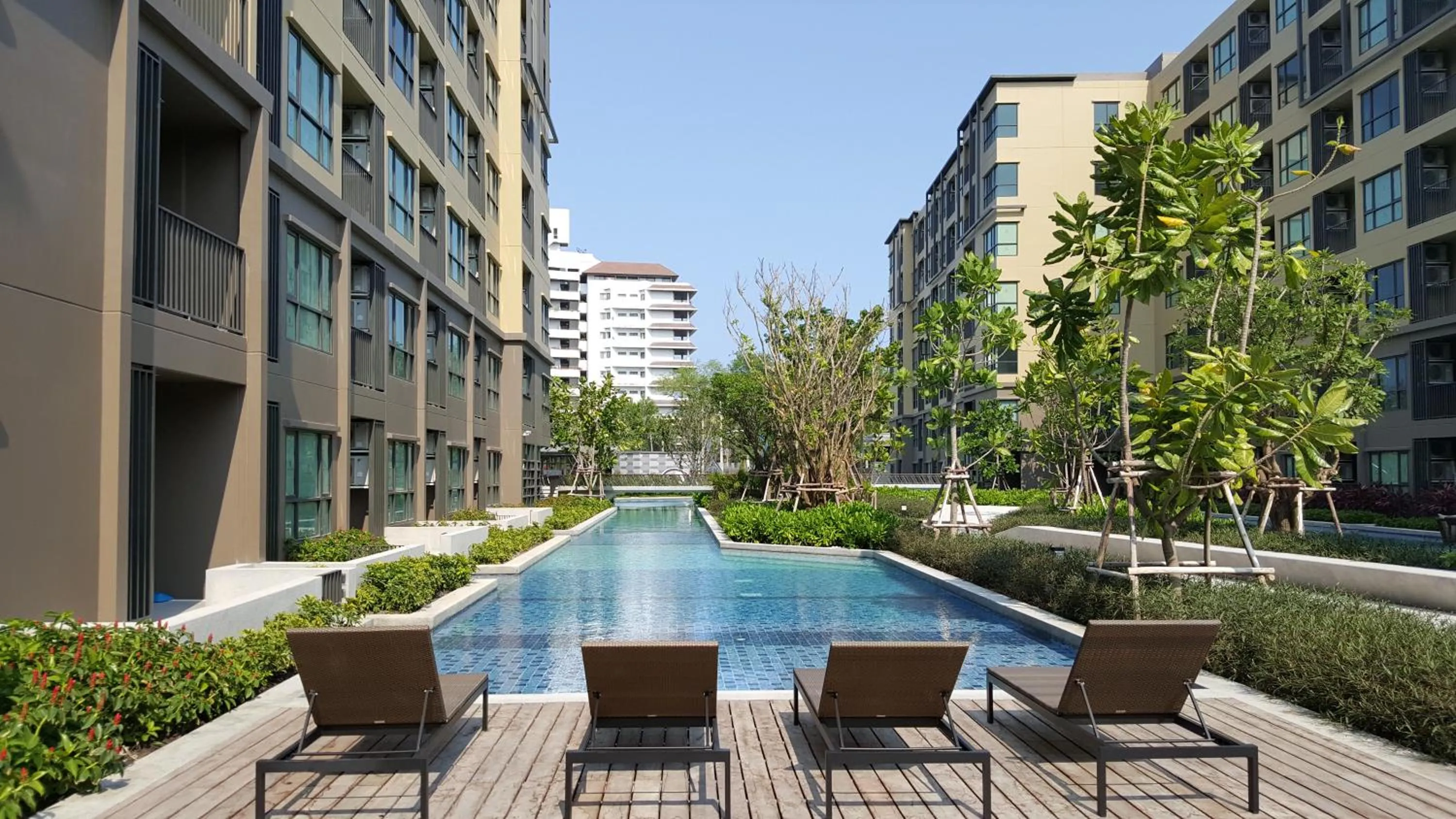 Swimming pool in The Relaxing Room Pool Access at Rain Resort Condominium Cha Am- Hua Hin