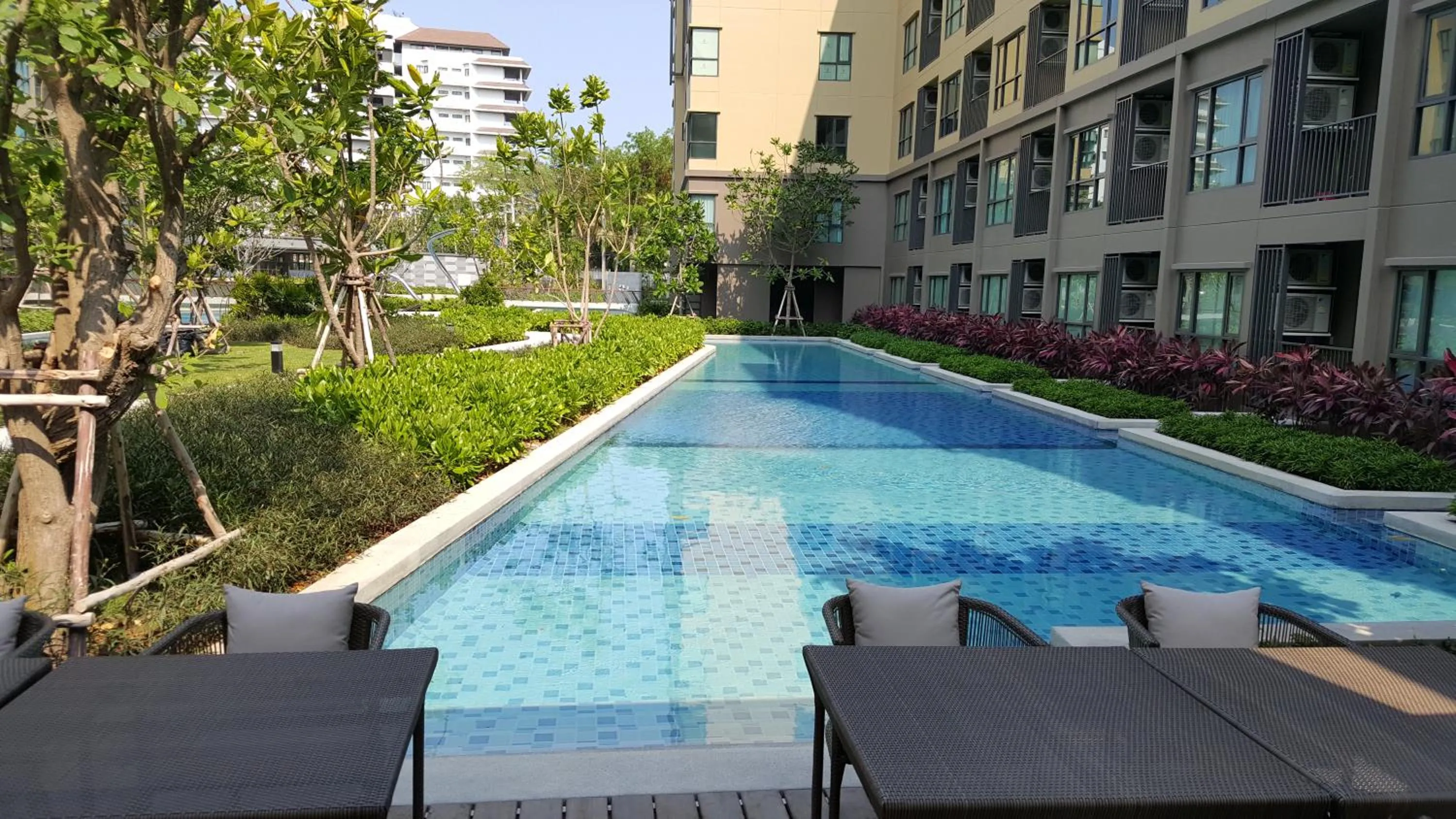 Swimming pool in The Relaxing Room Pool Access at Rain Resort Condominium Cha Am- Hua Hin