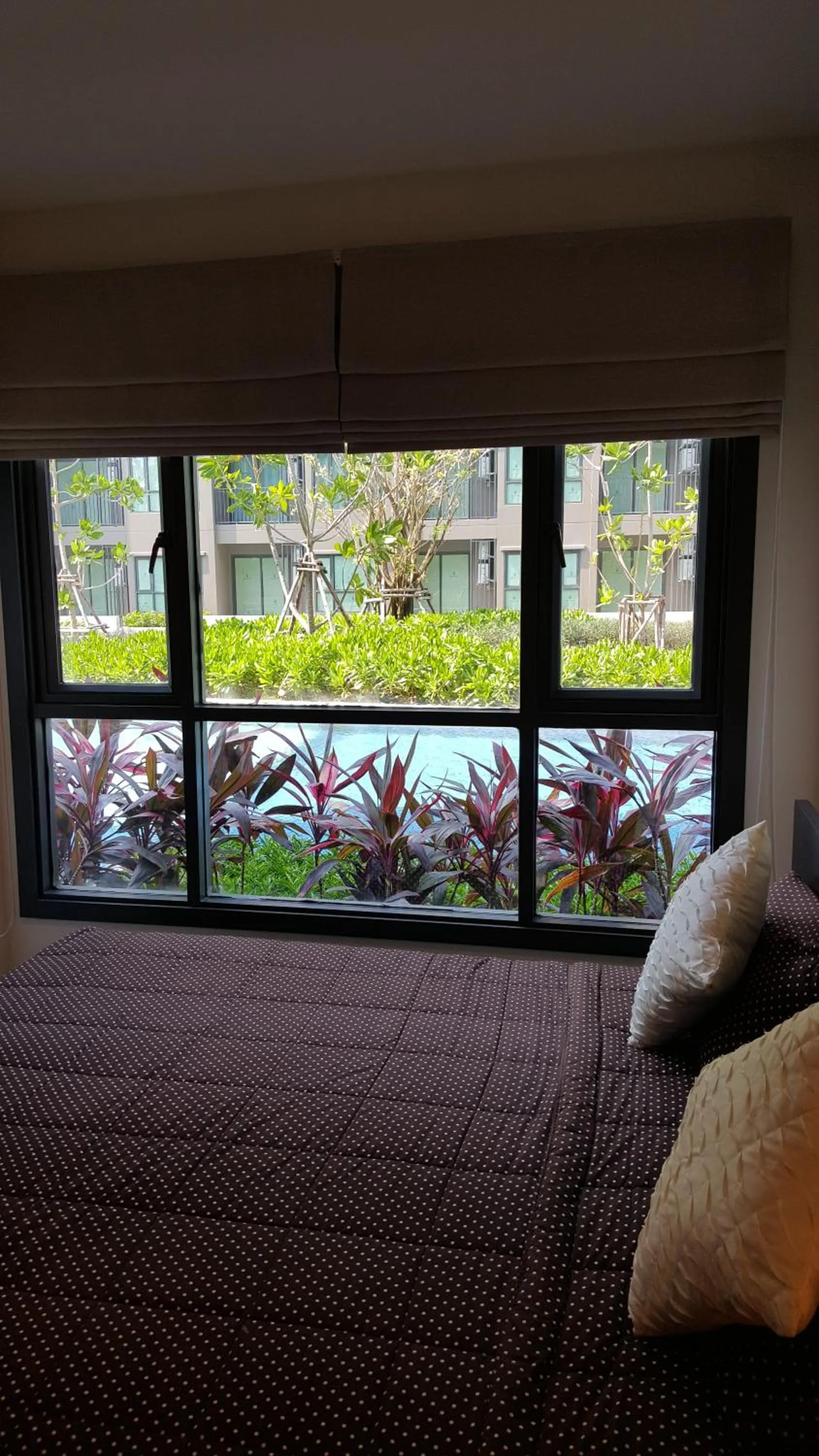 Bedroom, Bed in The Relaxing Room Pool Access at Rain Resort Condominium Cha Am- Hua Hin