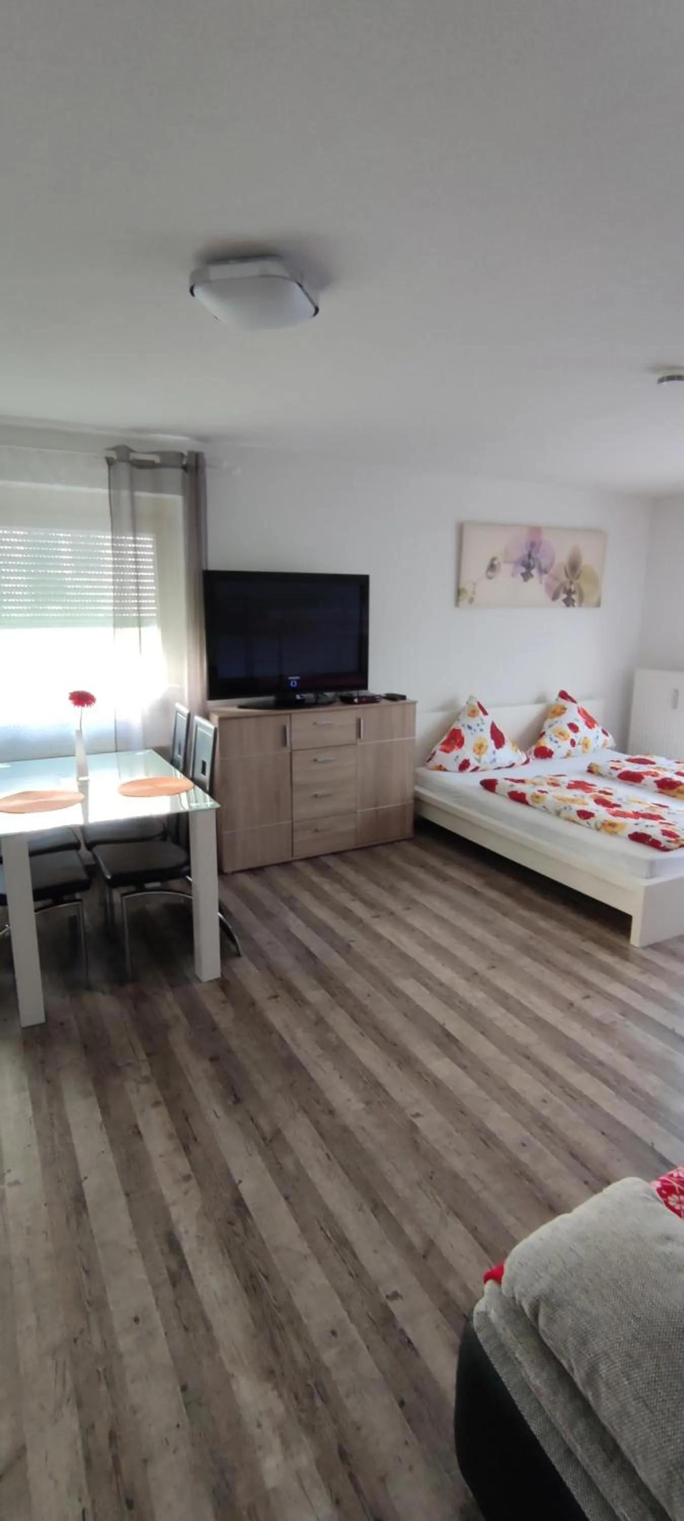 Bed in Ferienwohnung Zoja