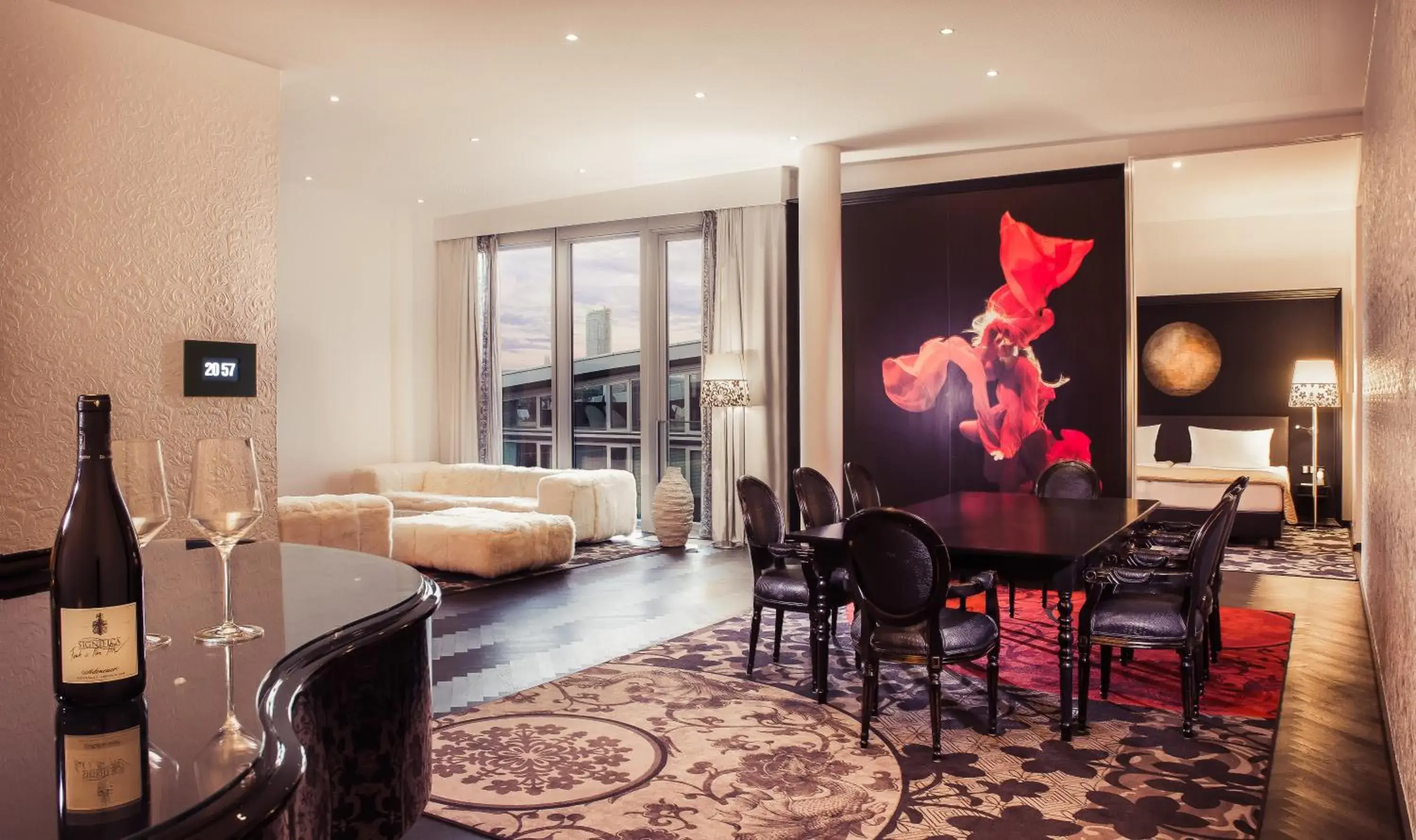 Seating area, Bed in Kameha Grand Bonn Seating area, Bed in Kameha Grand Bonn