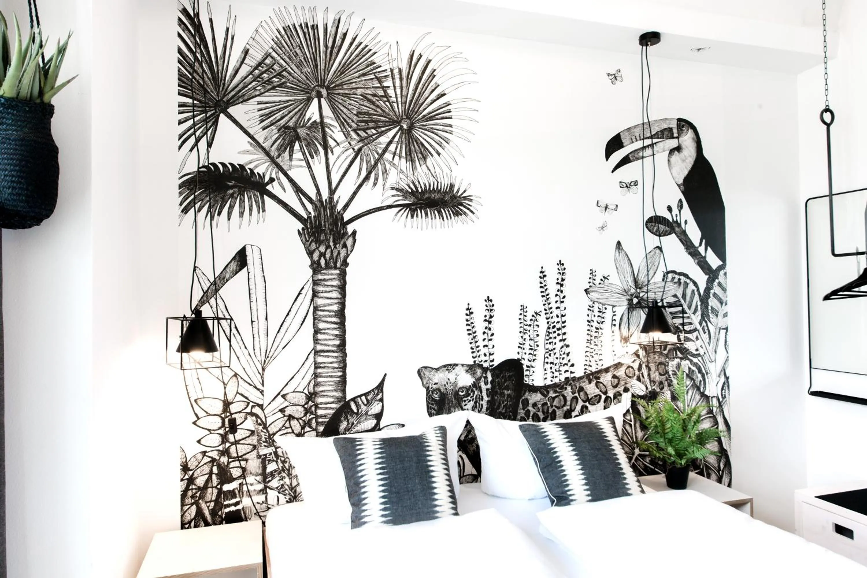 Decorative detail, Bed in Pyjama Park Schanzenviertel