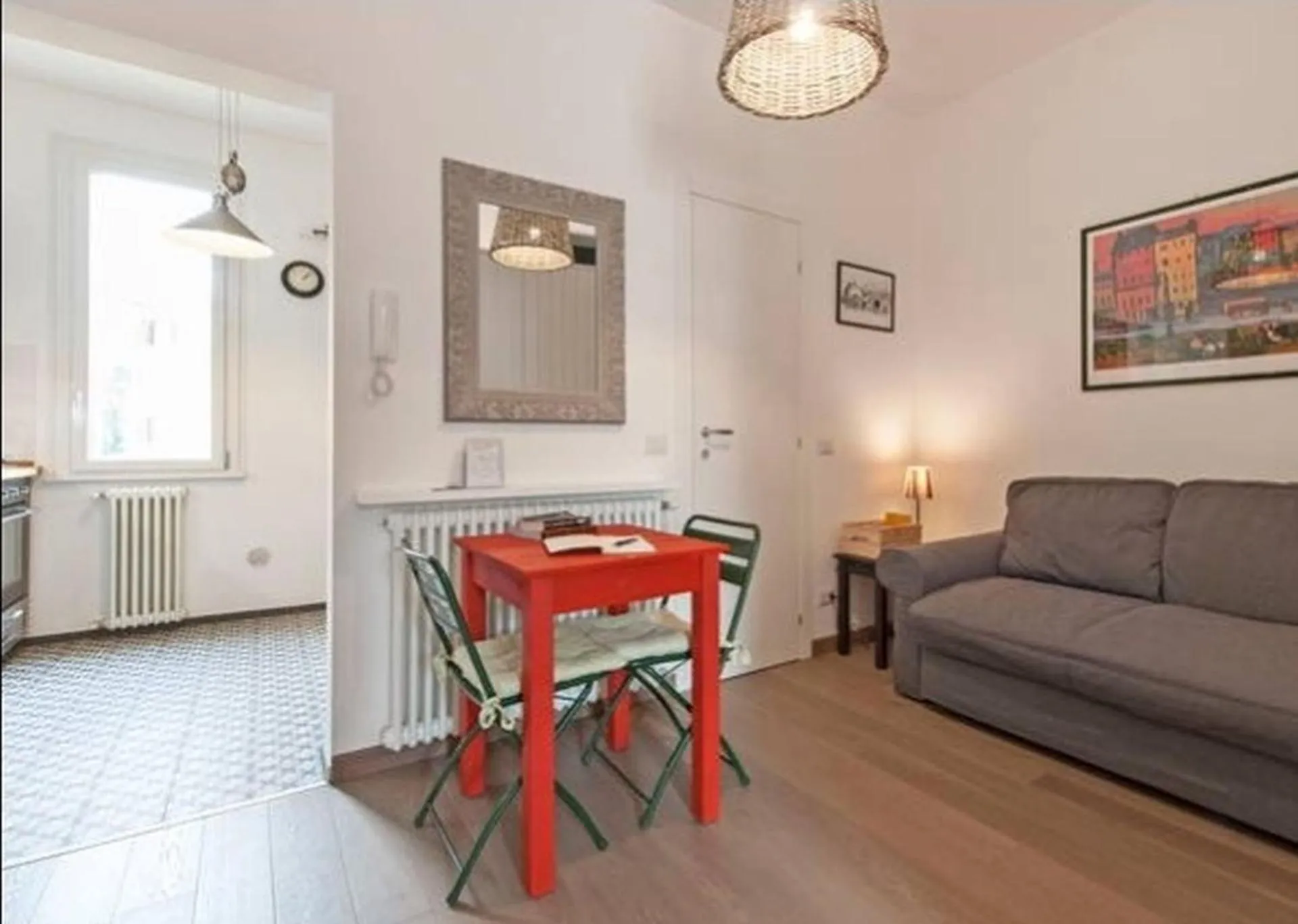 Living room in L'Attichetto di Ponte Milvio a Roma Centro