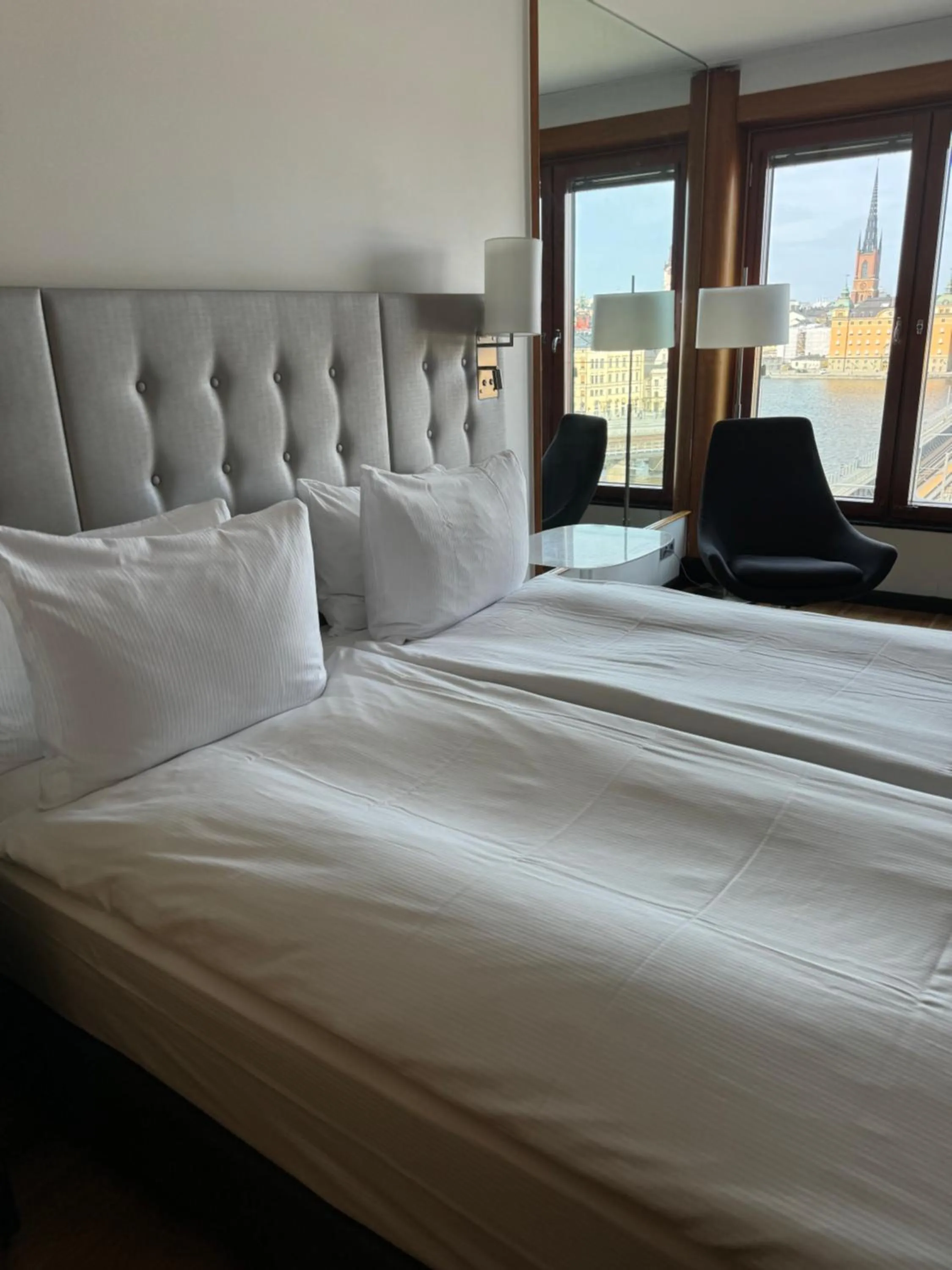 Bed in Hilton Stockholm Slussen Hotel