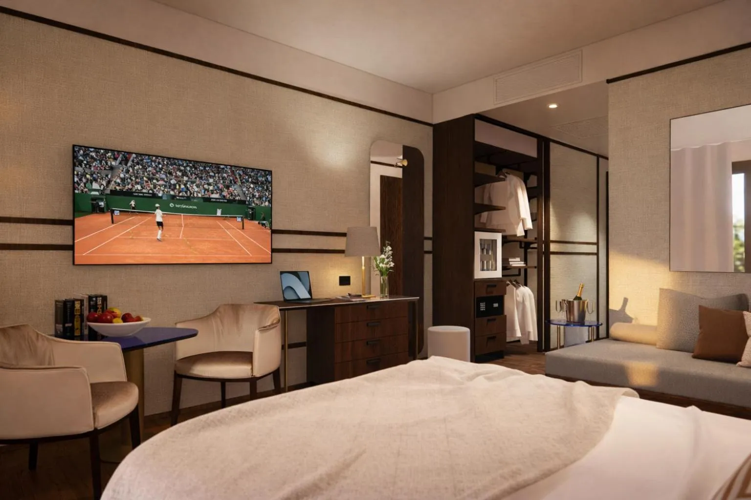 Bed in MarePineta Resort