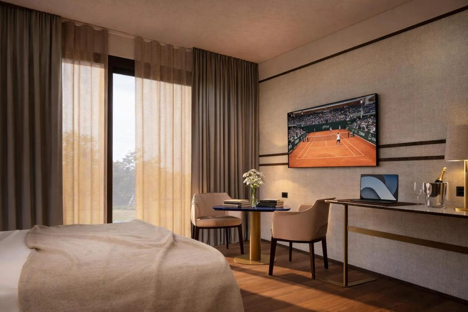 Bed in MarePineta Resort