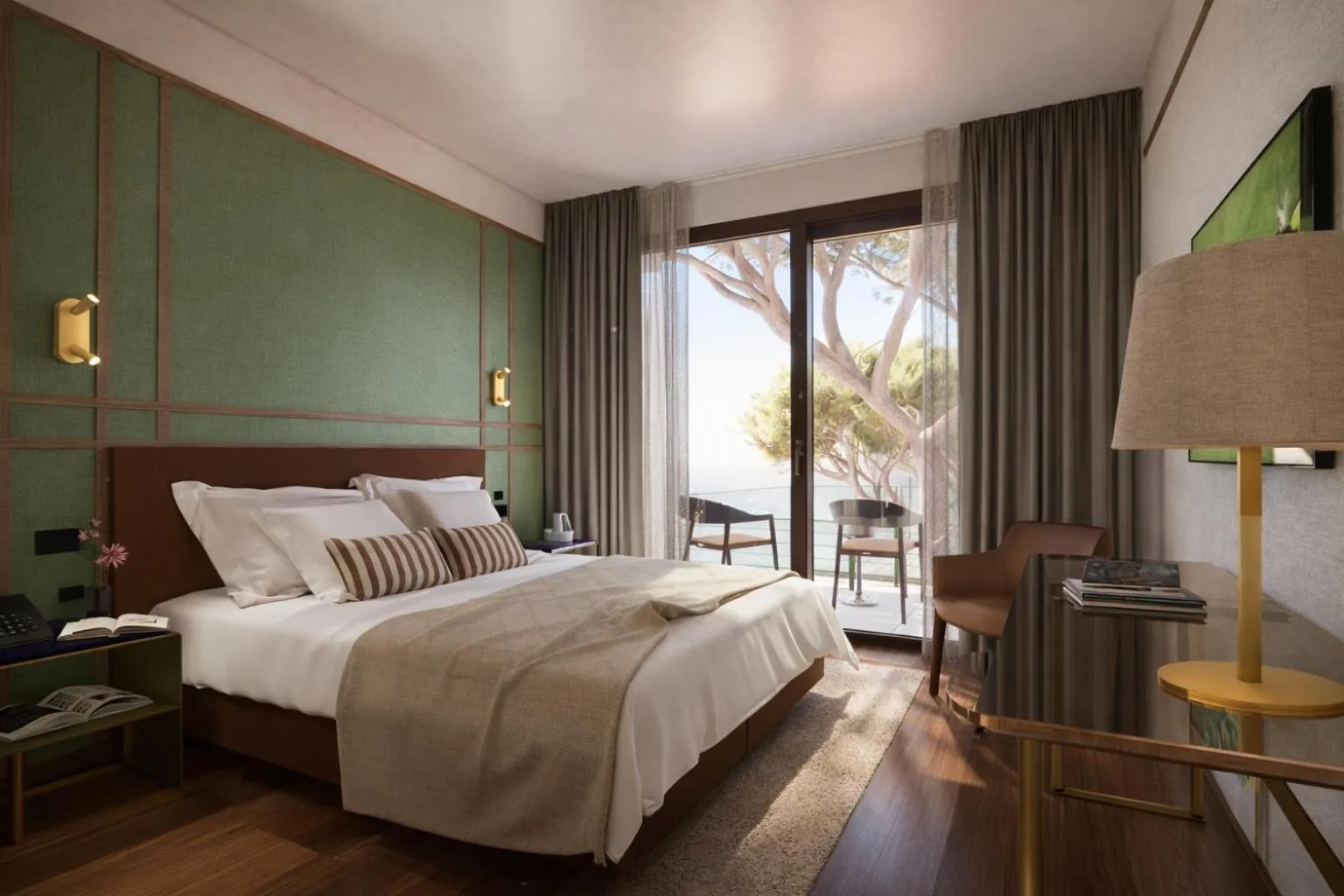 Bed in MarePineta Resort