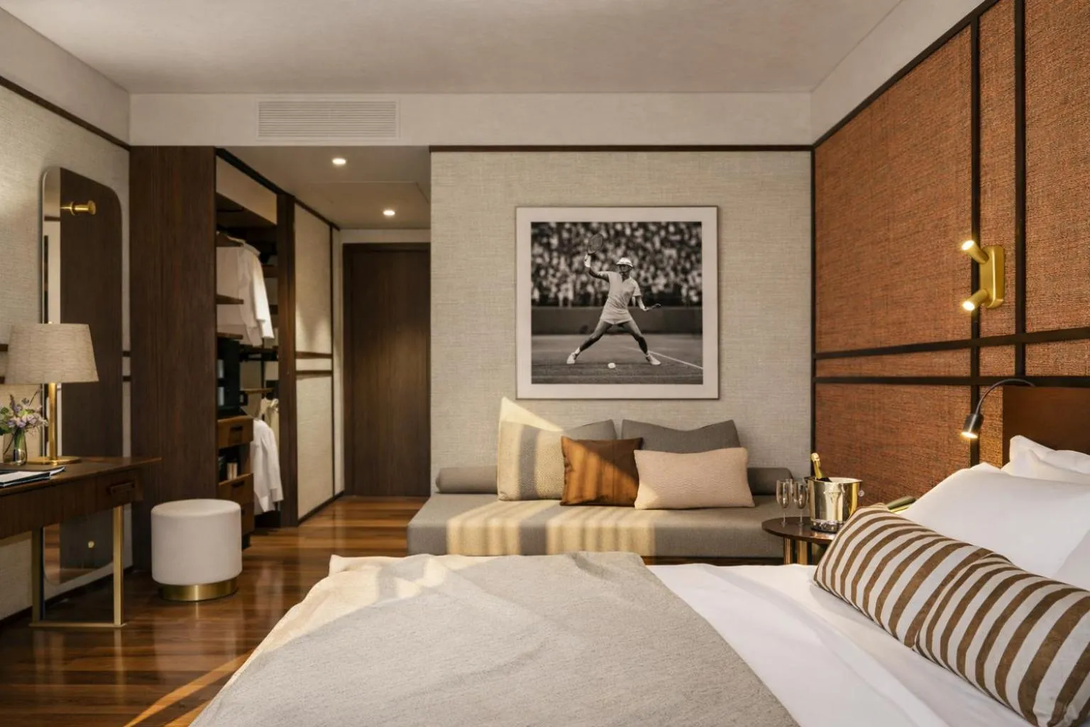 Bed in MarePineta Resort