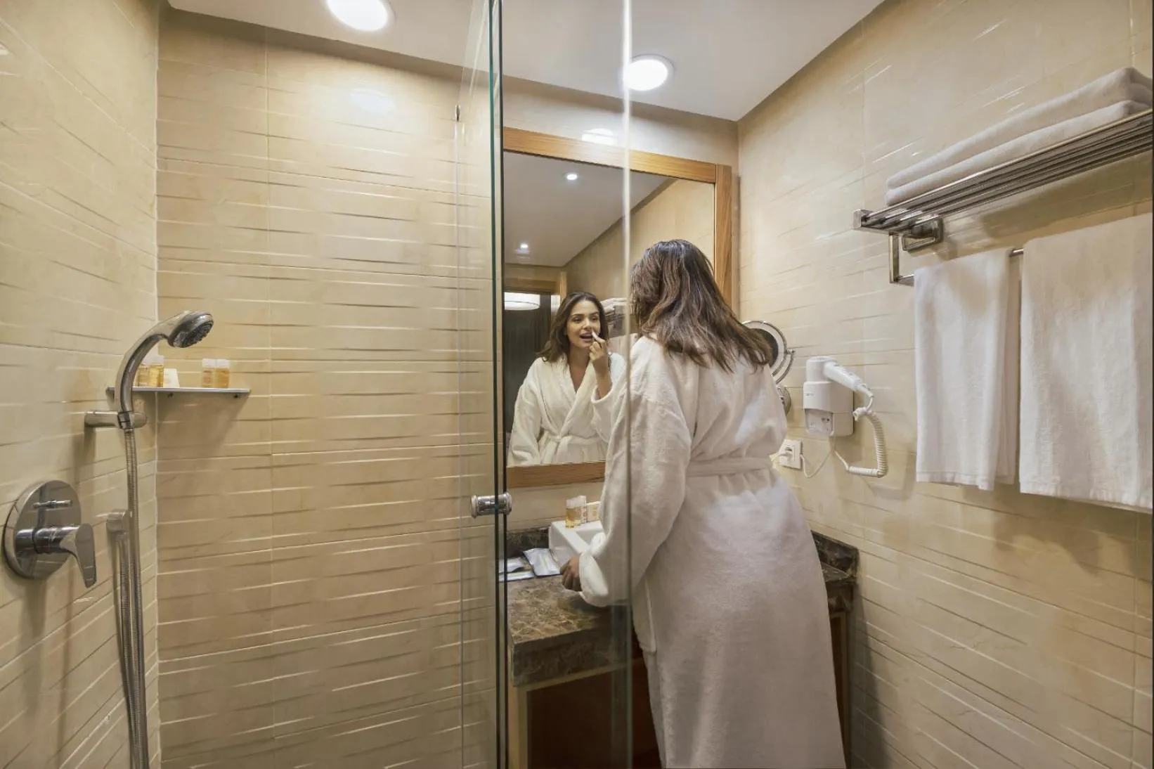 Bathroom in Melliber Appart Hotel