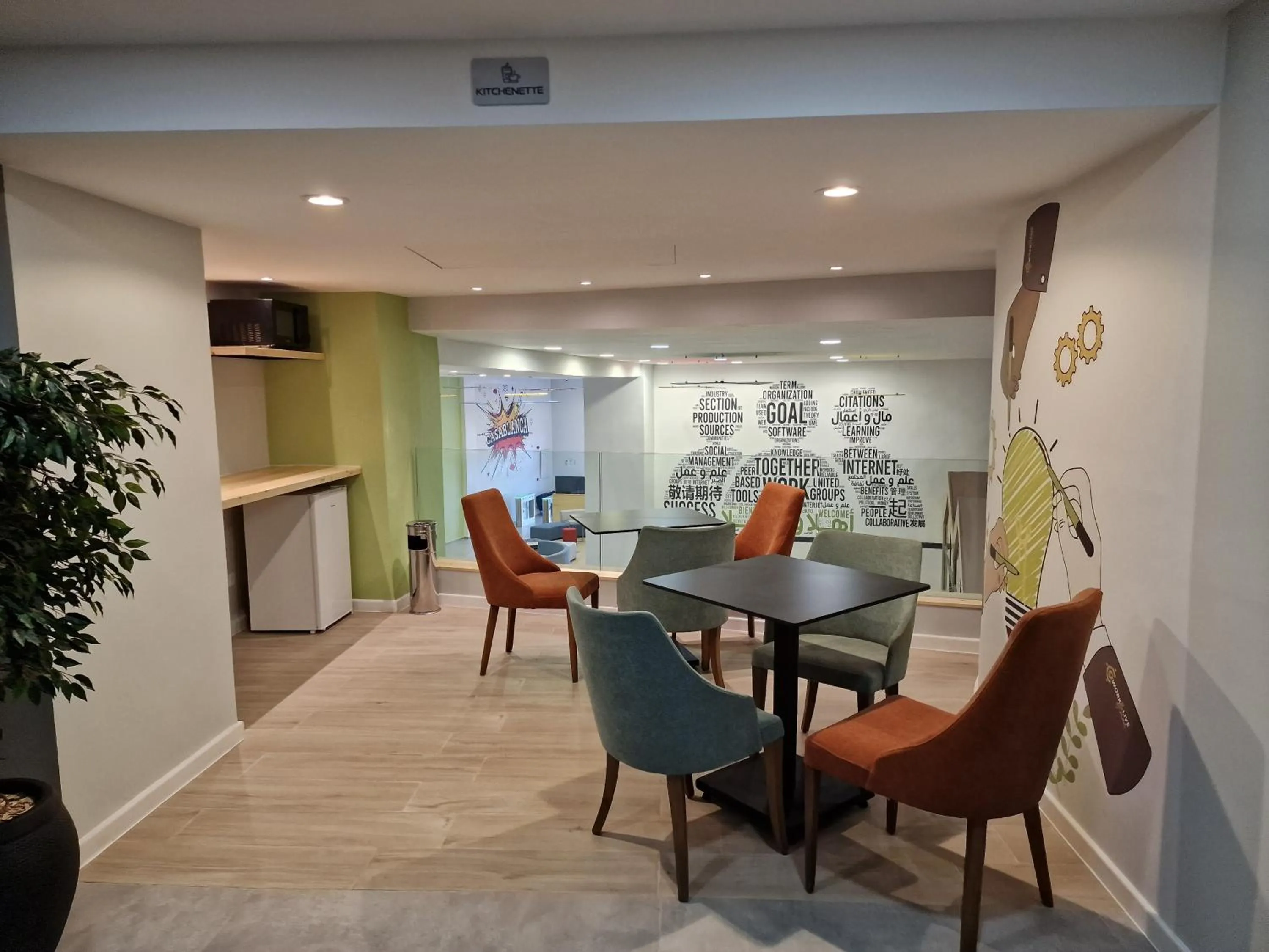 Kitchen or kitchenette in Melliber Appart Hotel