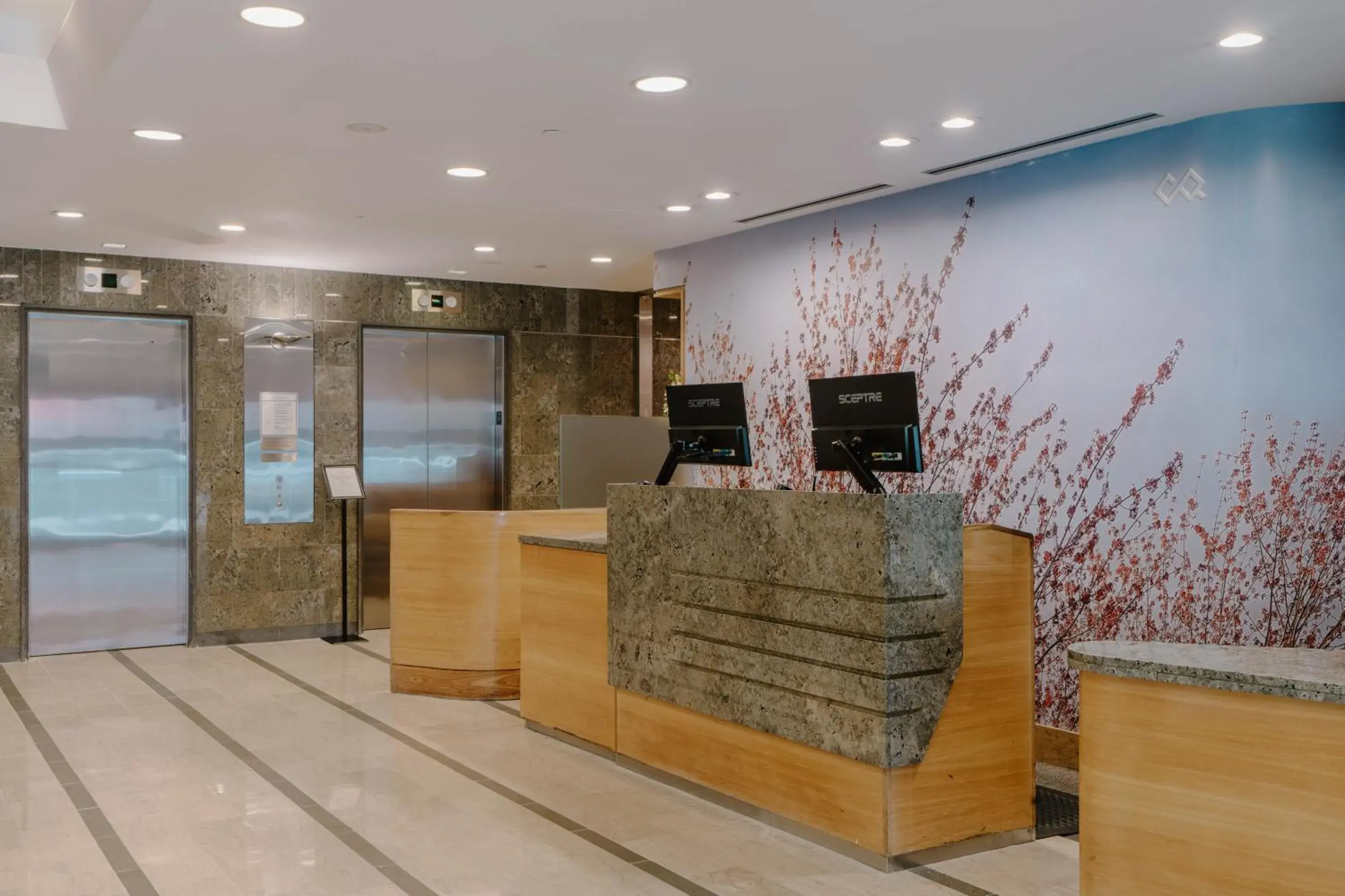 Lobby or reception in Club Quarters Hotel World Trade Center, New York Lobby or reception in Club Quarters Hotel World Trade Center, New York