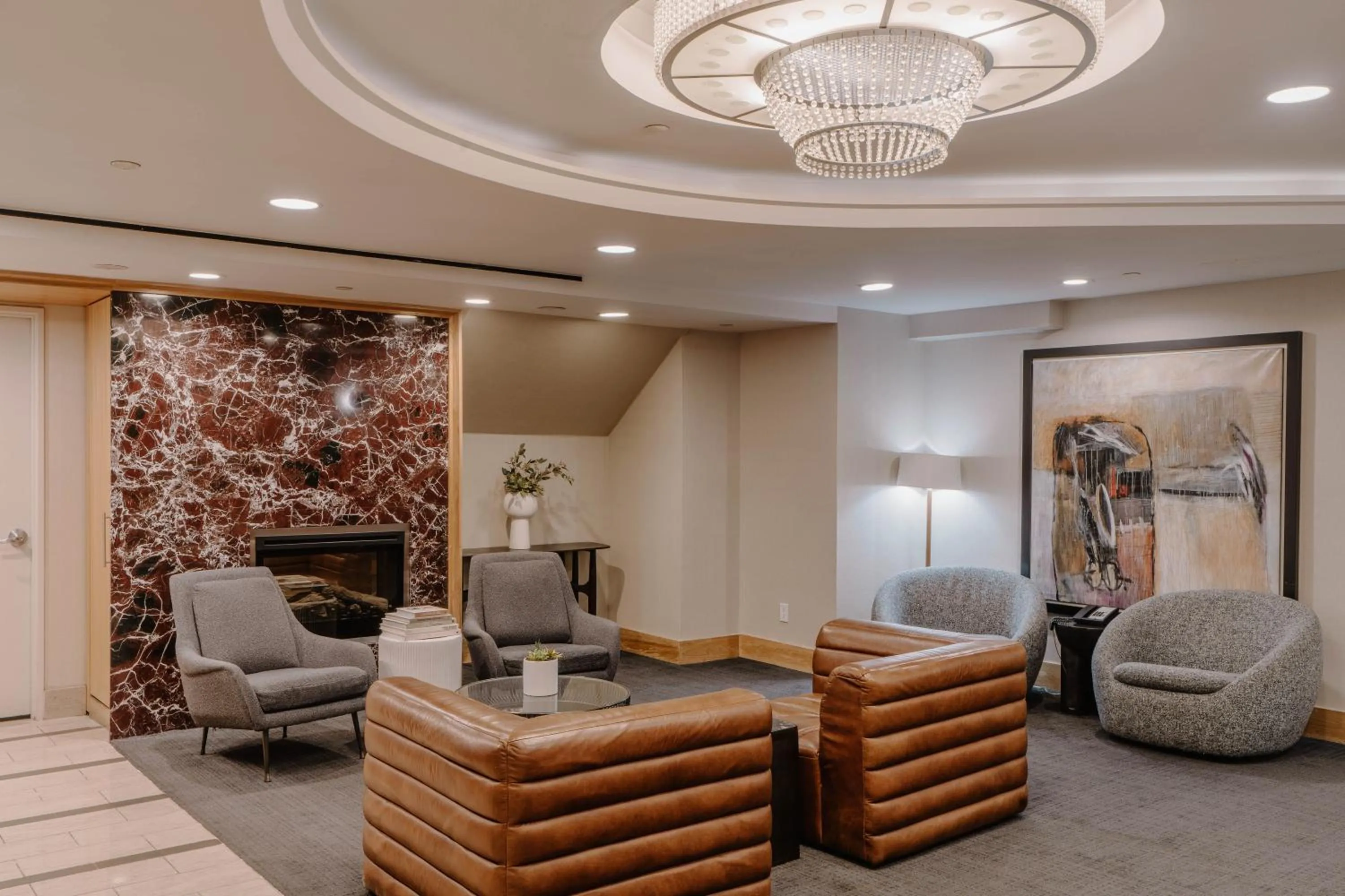 Living room in Club Quarters Hotel World Trade Center, New York