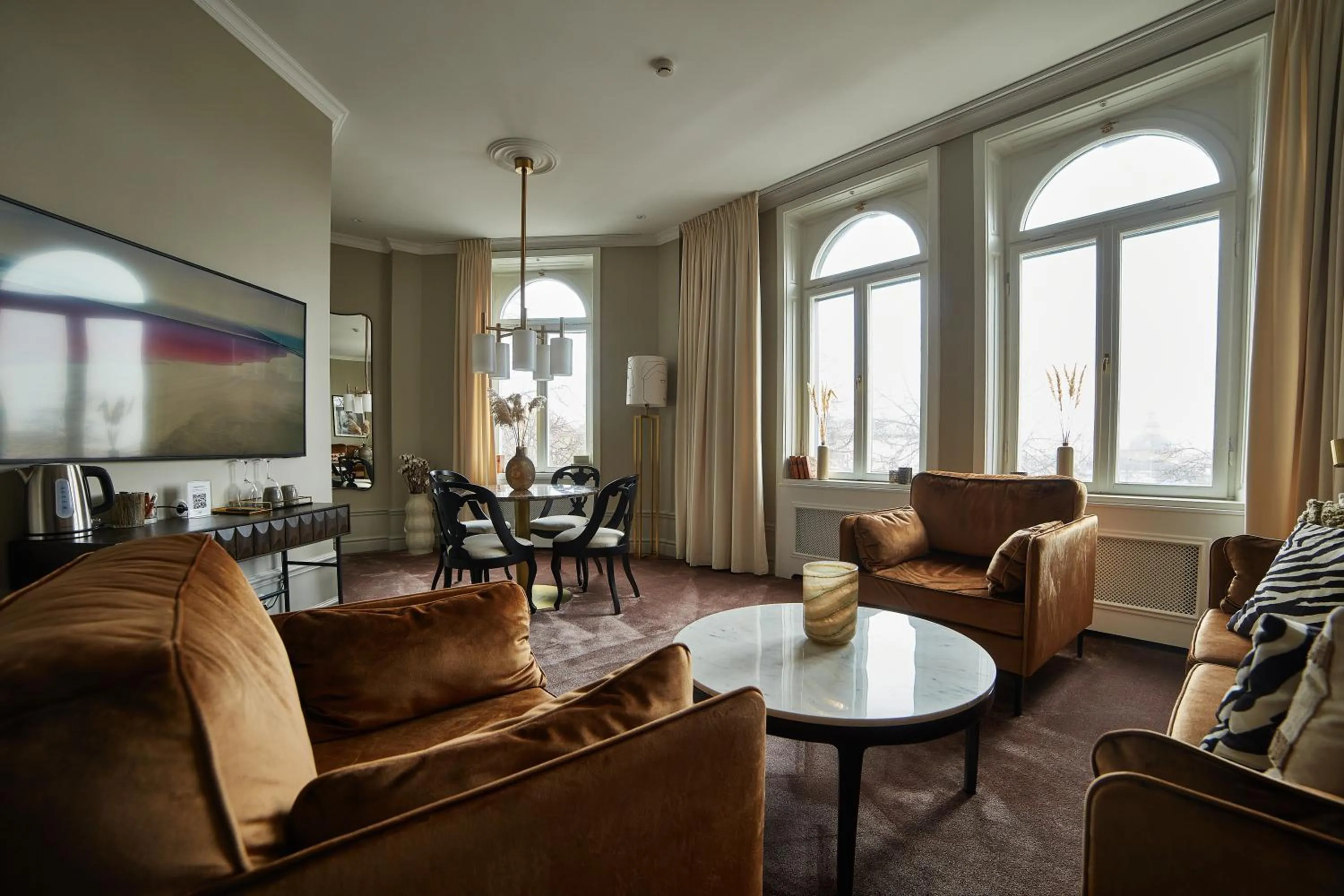 Living room in Stadshotellet Lidköping