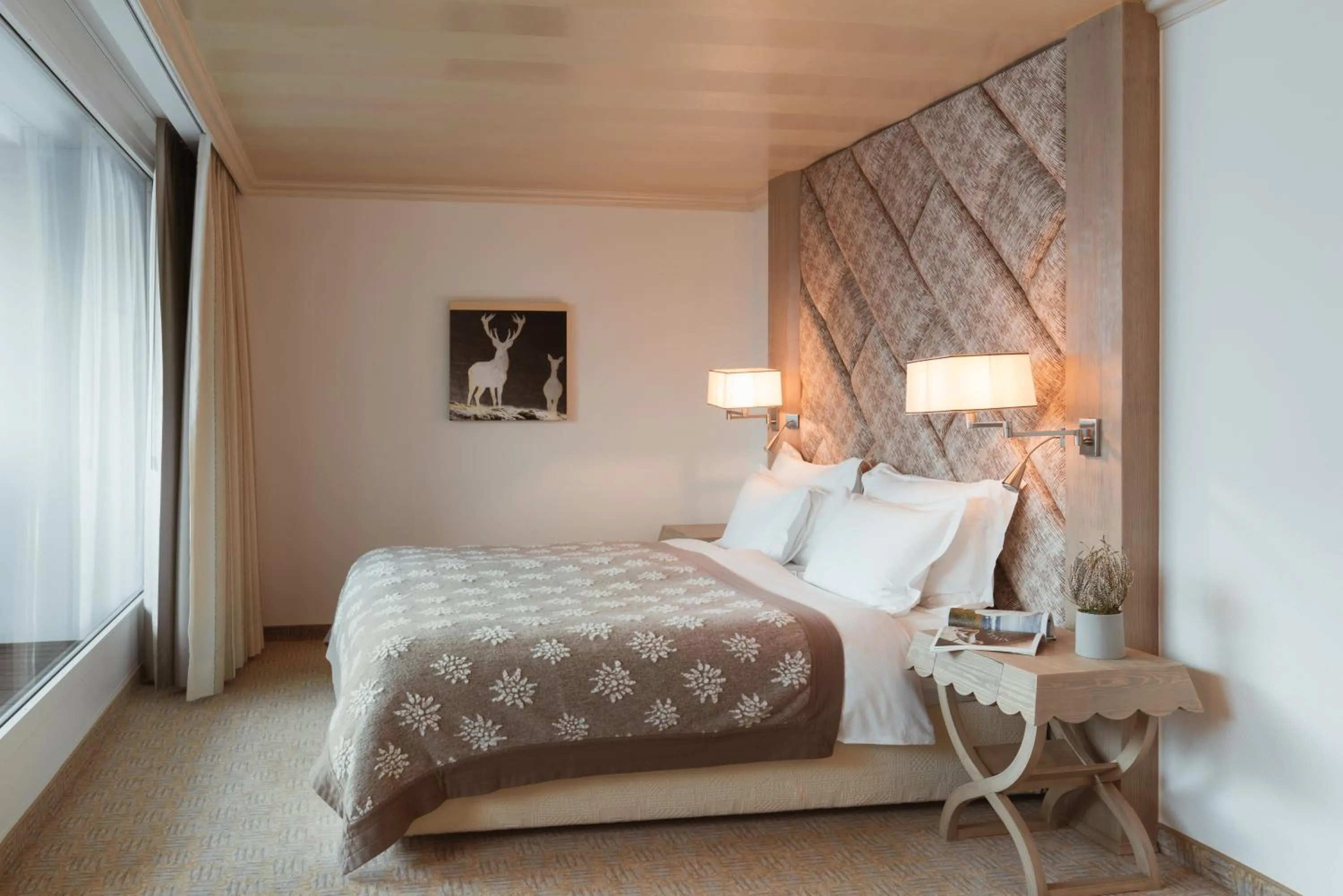 Bed in Tschuggen Grand Hotel - The Leading Hotels of the World