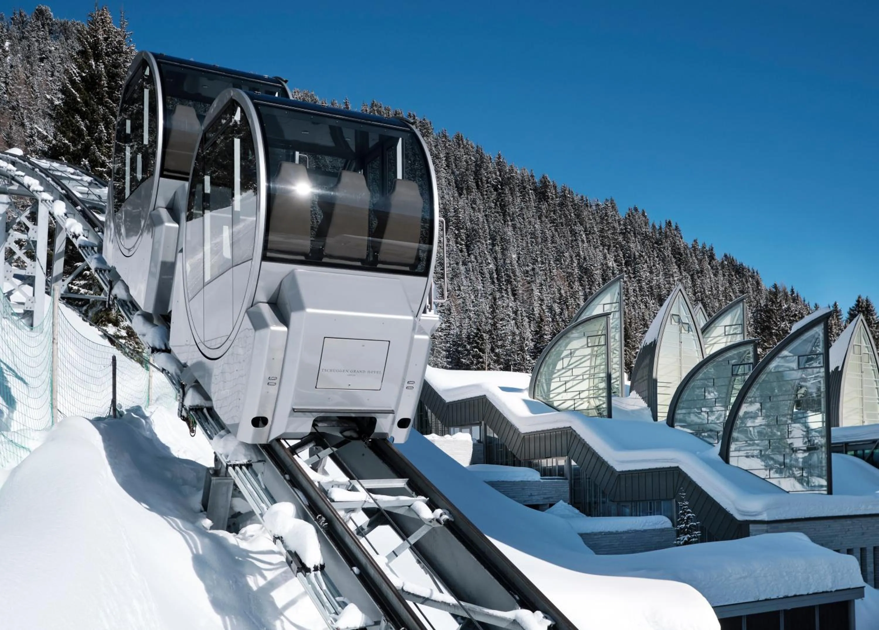 Property building in Tschuggen Grand Hotel - The Leading Hotels of the World