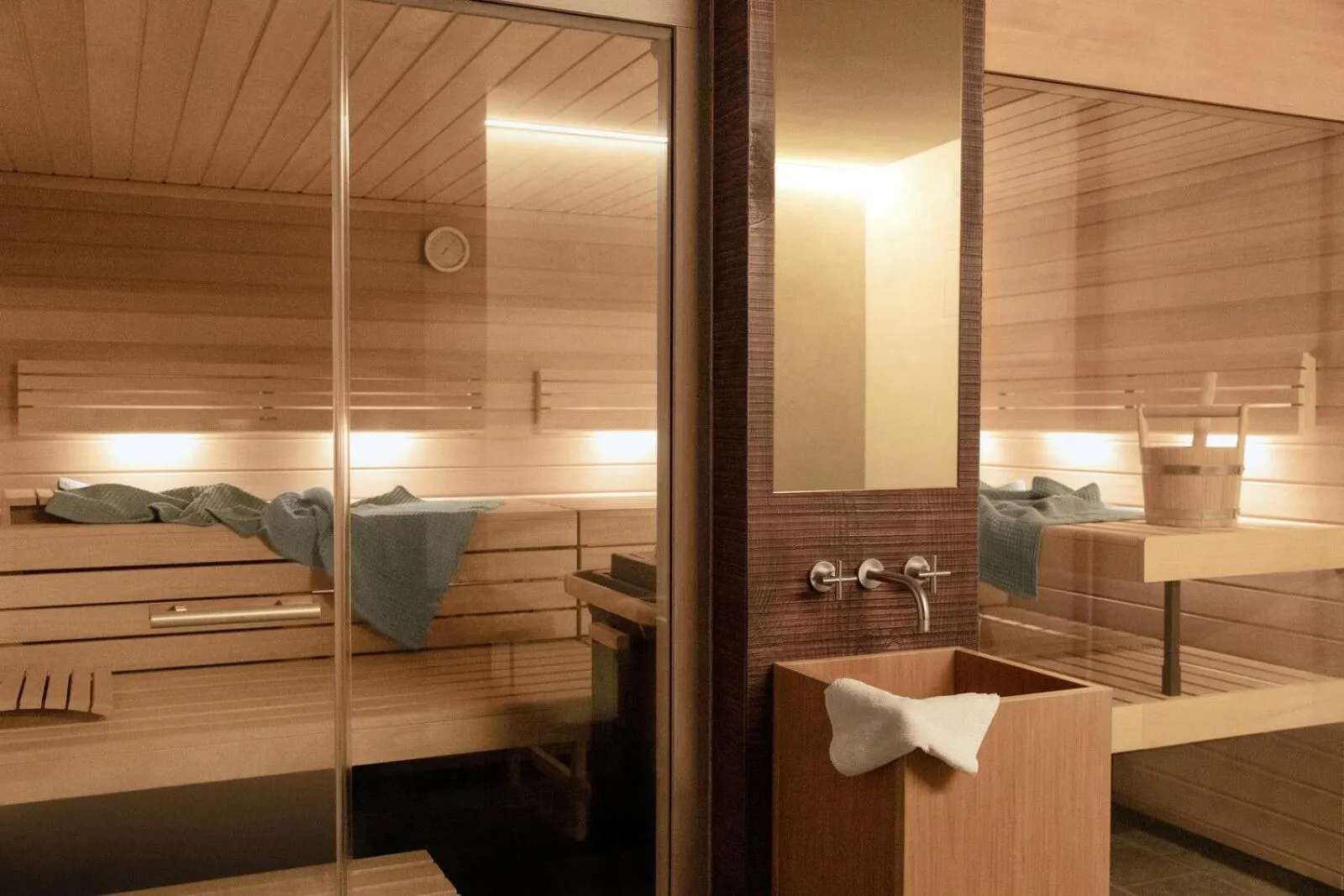 Sauna, Bed in Tschuggen Grand Hotel - The Leading Hotels of the World