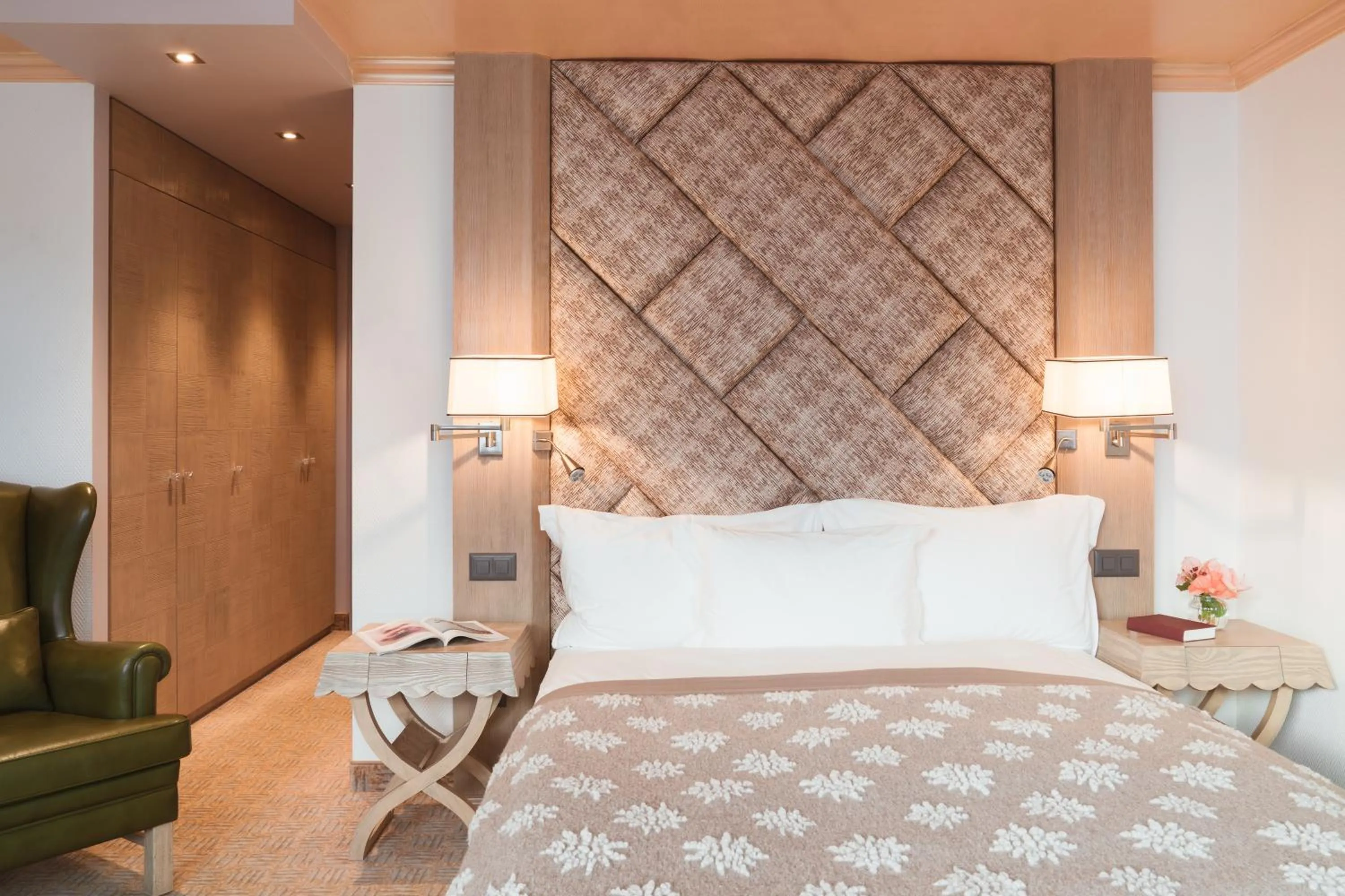 Bed in Tschuggen Grand Hotel - The Leading Hotels of the World