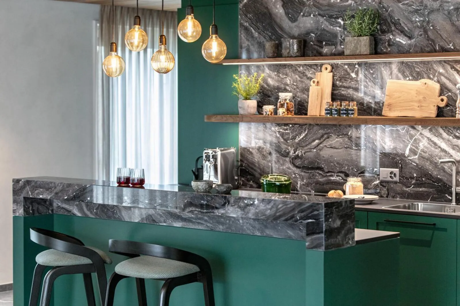 Kitchen or kitchenette in Tschuggen Grand Hotel - The Leading Hotels of the World