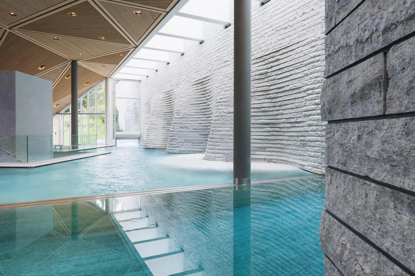 Spa and wellness centre/facilities in Tschuggen Grand Hotel - The Leading Hotels of the World