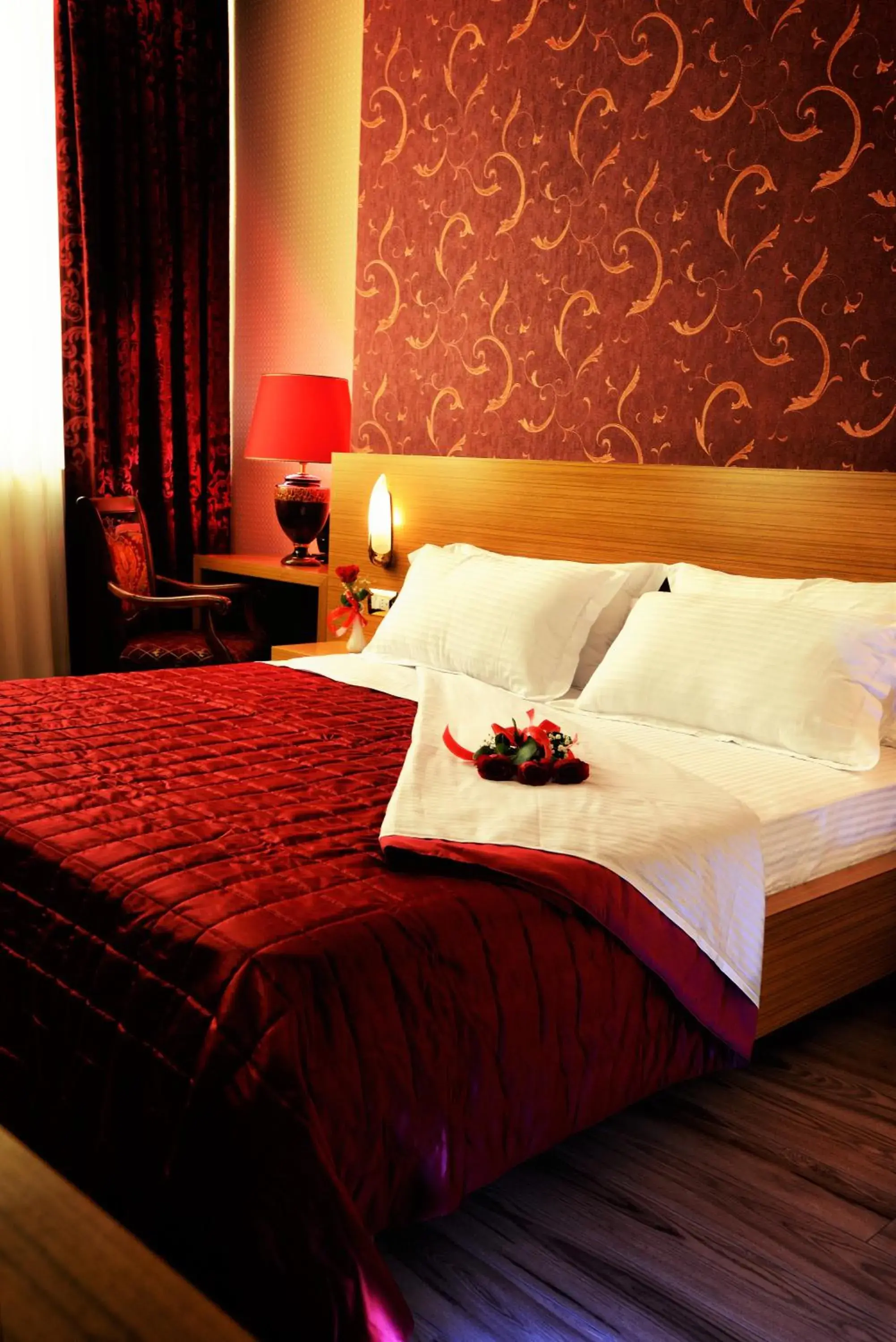 Decorative detail, Bed in Hotel Austria Decorative detail, Bed in Hotel Austria