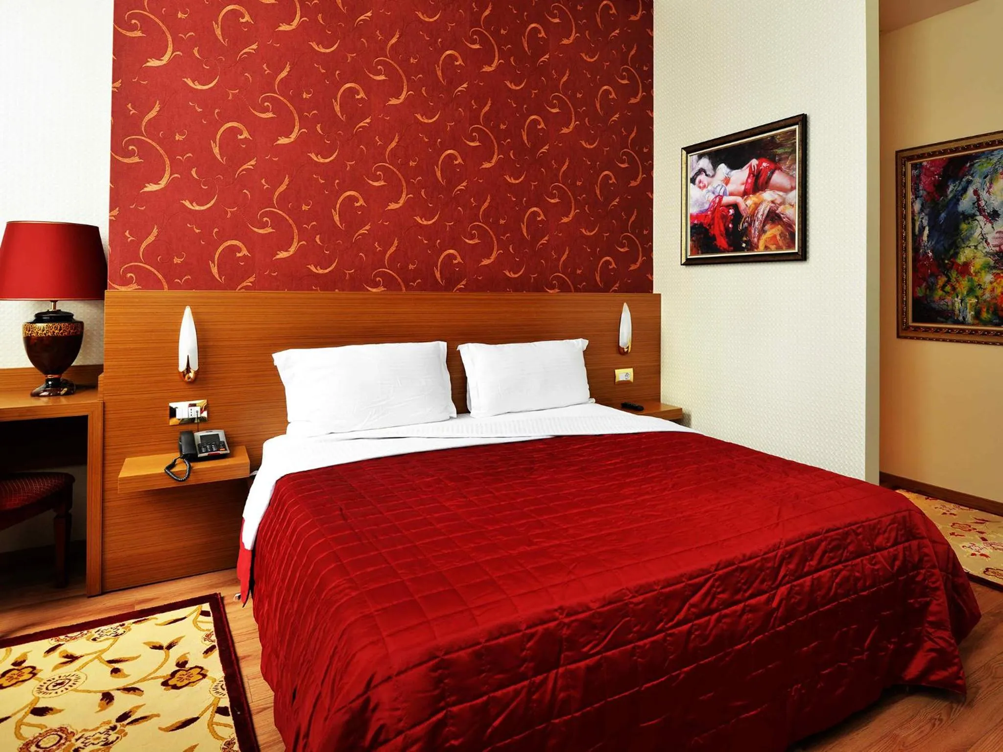 Bed in Hotel Austria