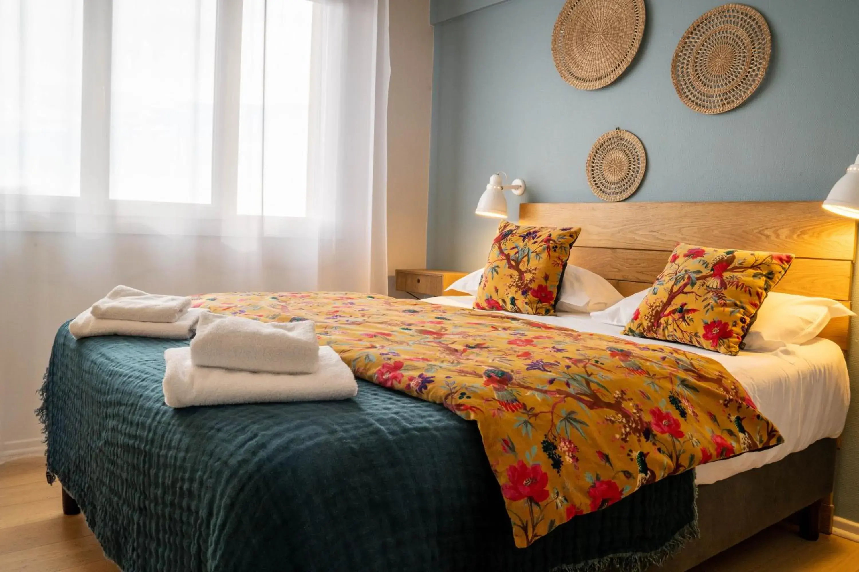 Bedroom, Bed in Logis Hôtels - Le Belvédère - Hôtel 2 étoiles et Restaurant Bedroom, Bed in Logis Hôtels - Le Belvédère - Hôtel 2 étoiles et Restaurant