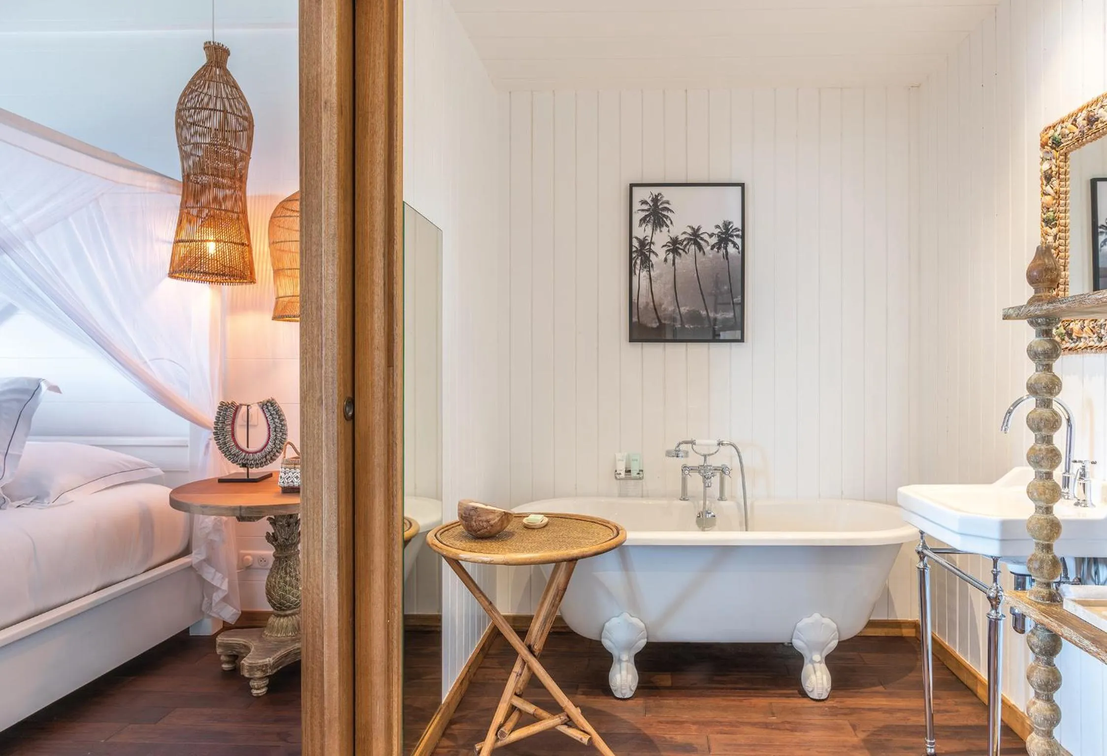 Bathroom, Bed in GYP SEA Saint Barth