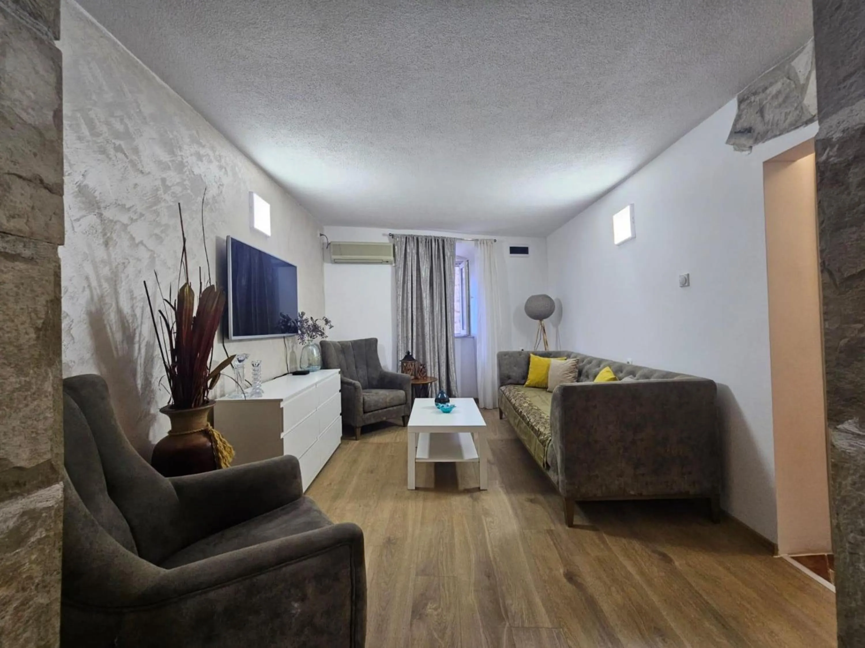 Seating area in Athos Guesthouse