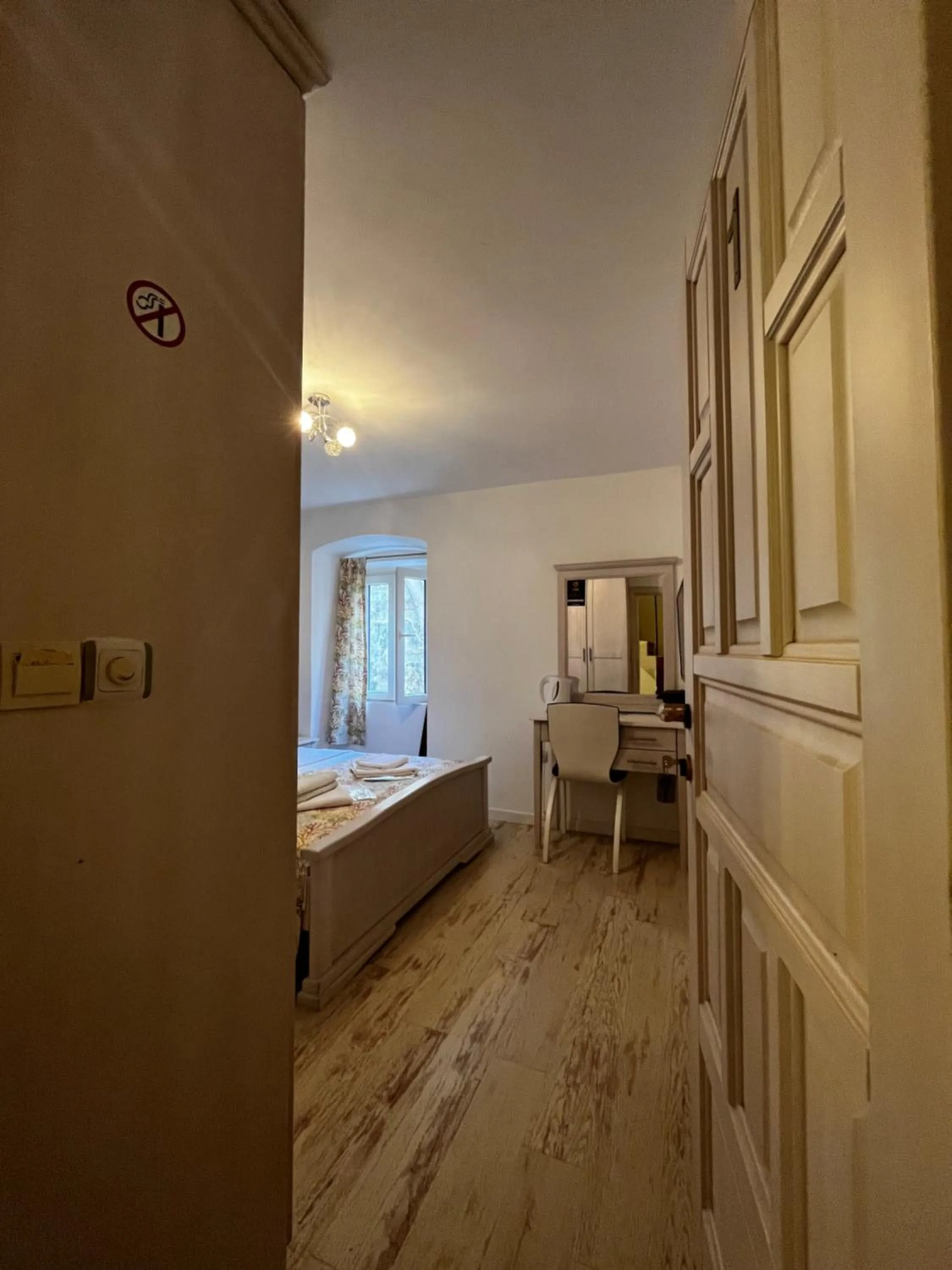 Bed in Athos Guesthouse