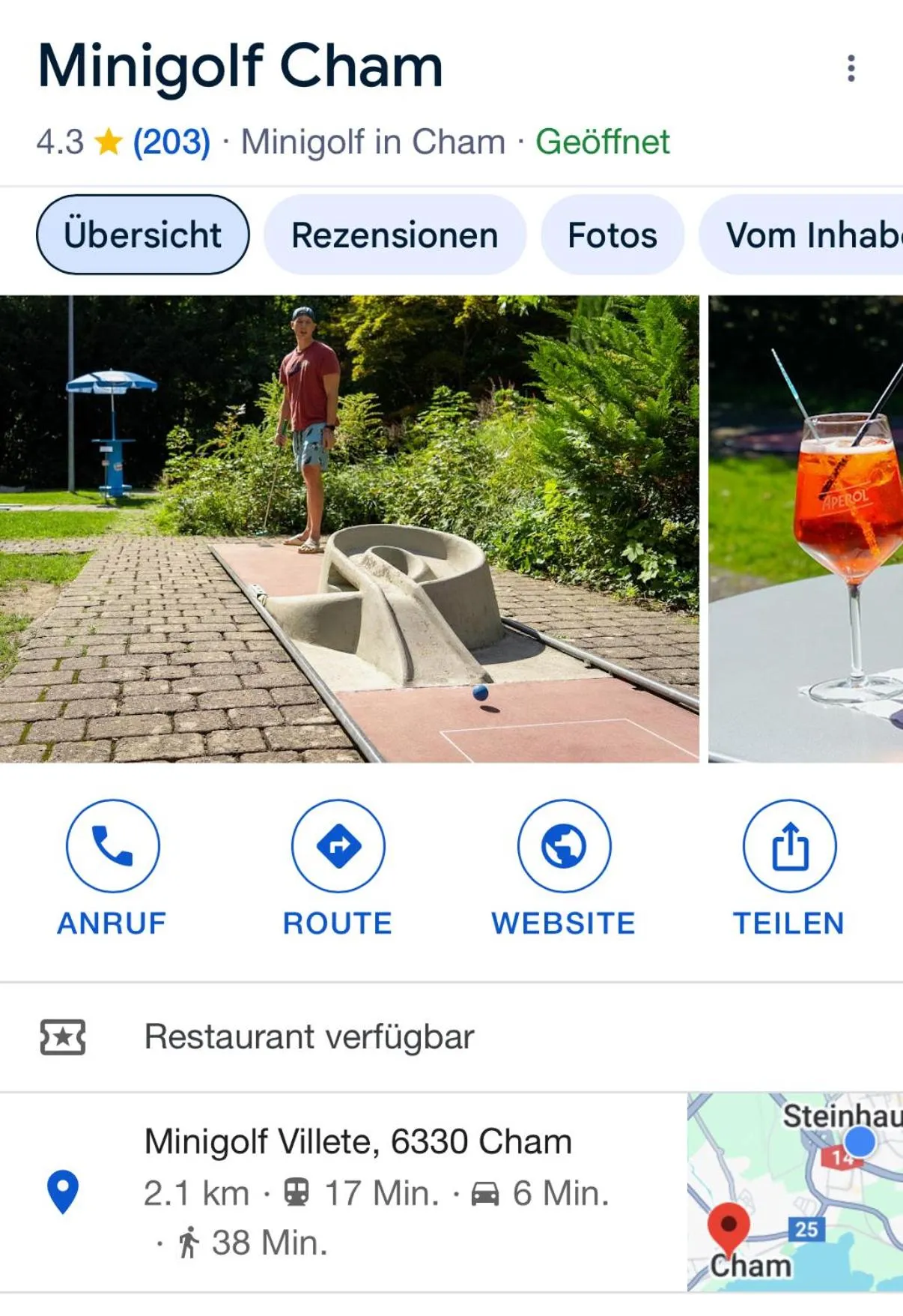 Minigolf in Andi's BnB