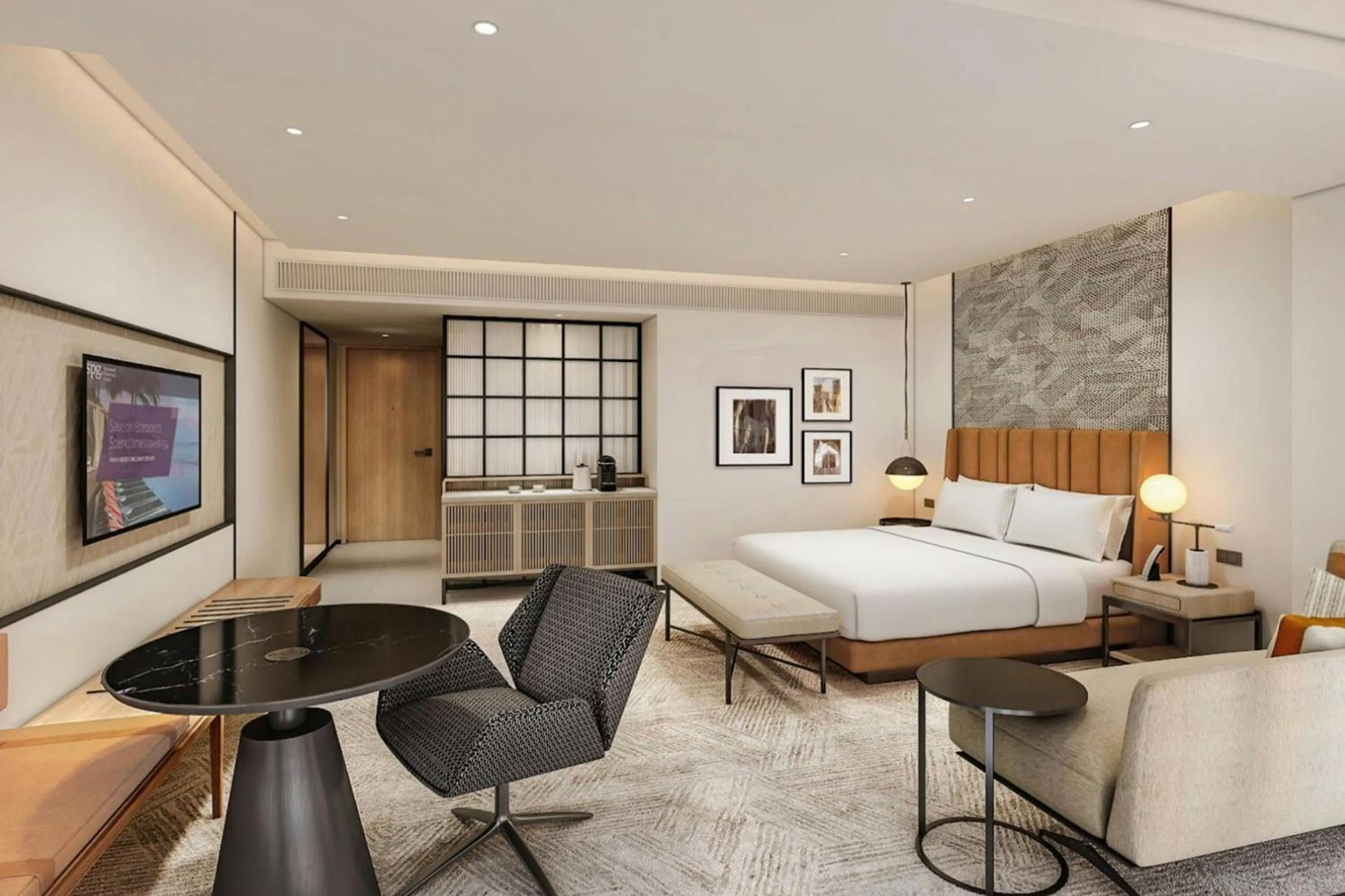 Photo of the whole room, Bed in Sheraton Bahrain Hotel