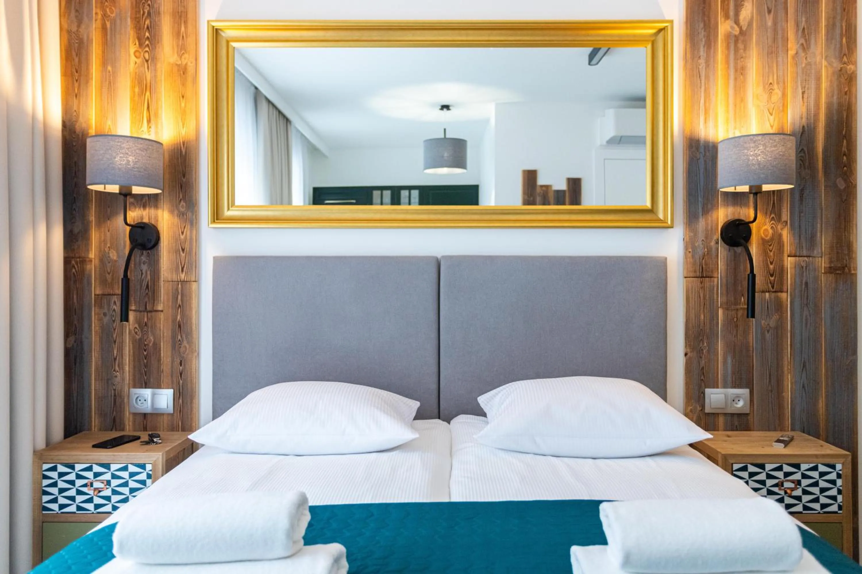 Bed in Lapwing Residence Sopot