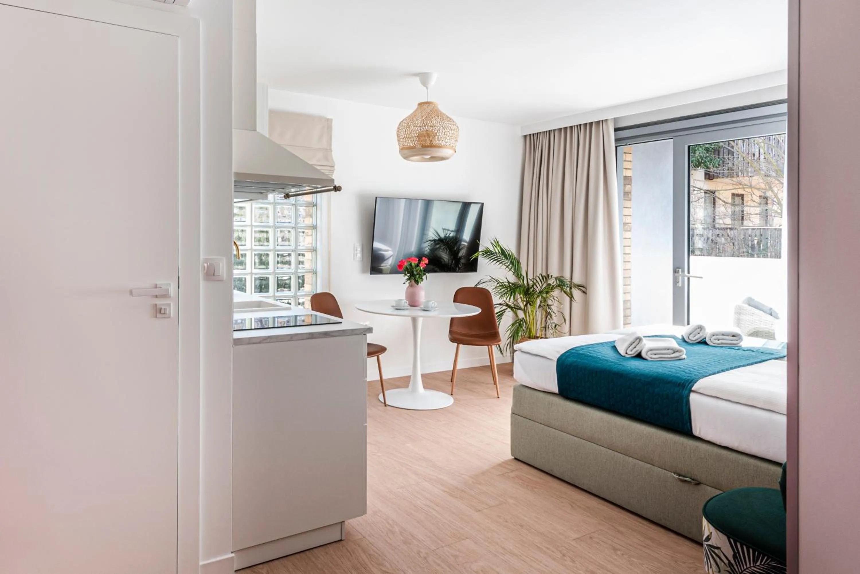 Bed in Lapwing Residence Sopot