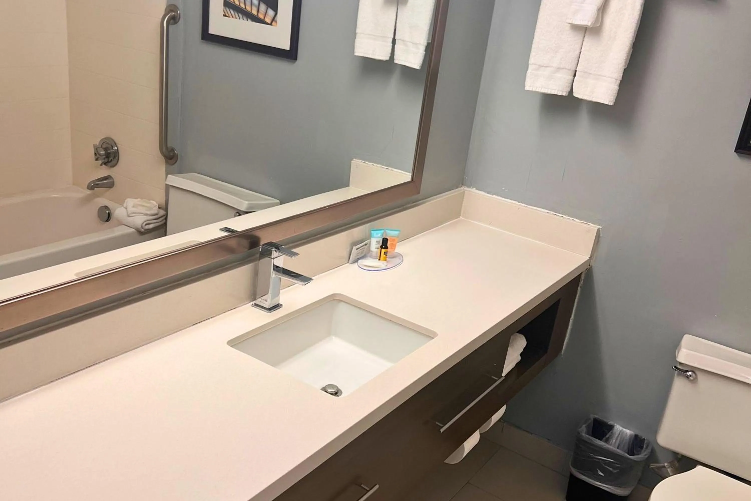 Bathroom in enVision Hotel & Conference Center Mansfield-Foxboro