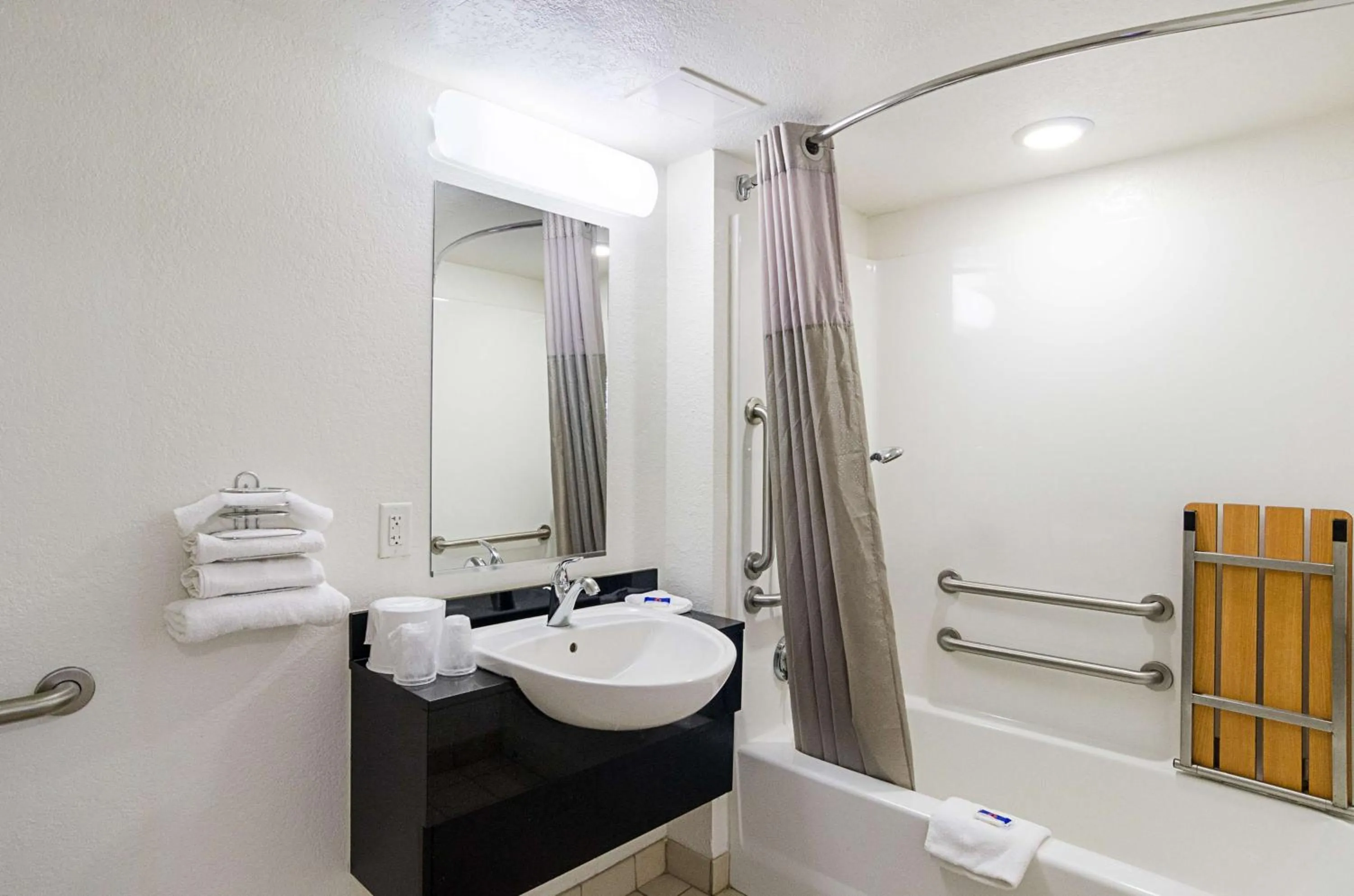 Shower in Motel 6- Denver, CO Downtown