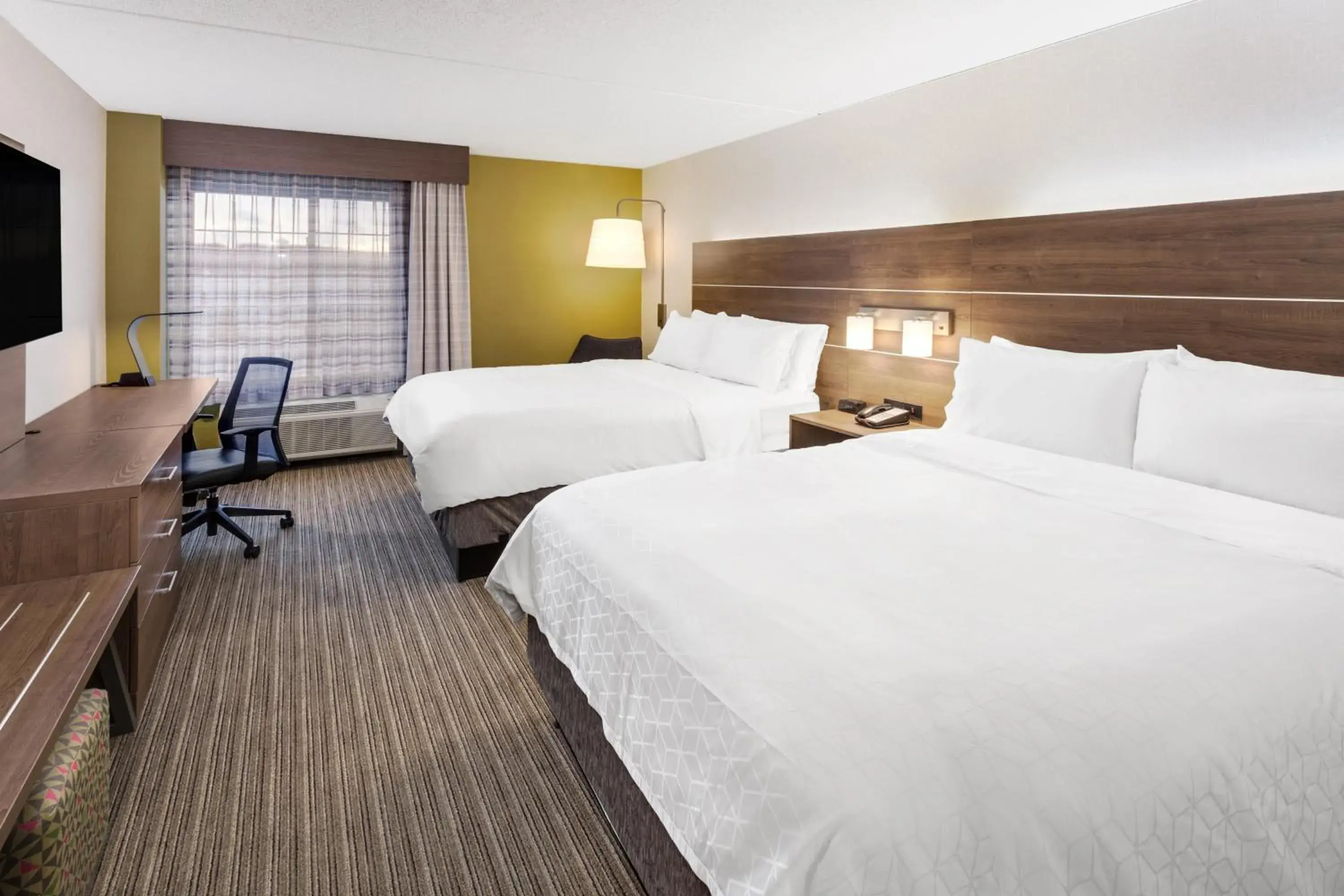 Queen Room with Two Queen Beds- Hearing Accessible Roll in Shower/Non-Smoking in Holiday Inn Express Hotel & Suites Providence-Woonsocket by IHG Queen Room with Two Queen Beds- Hearing Accessible Roll in Shower/Non-Smoking in Holiday Inn Express Hotel & Suites Providence-Woonsocket by IHG