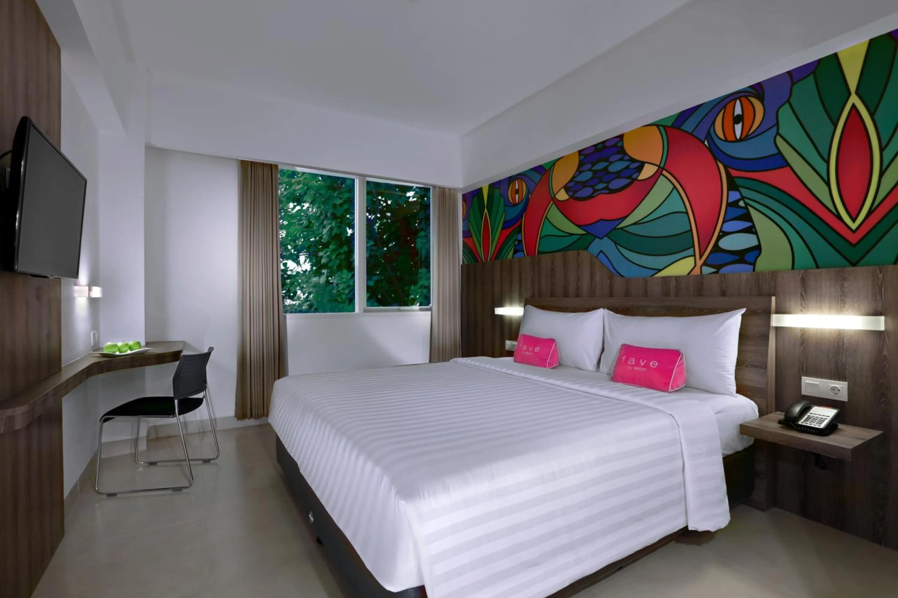 Bedroom, Bed in favehotel Kuta Kartika Plaza