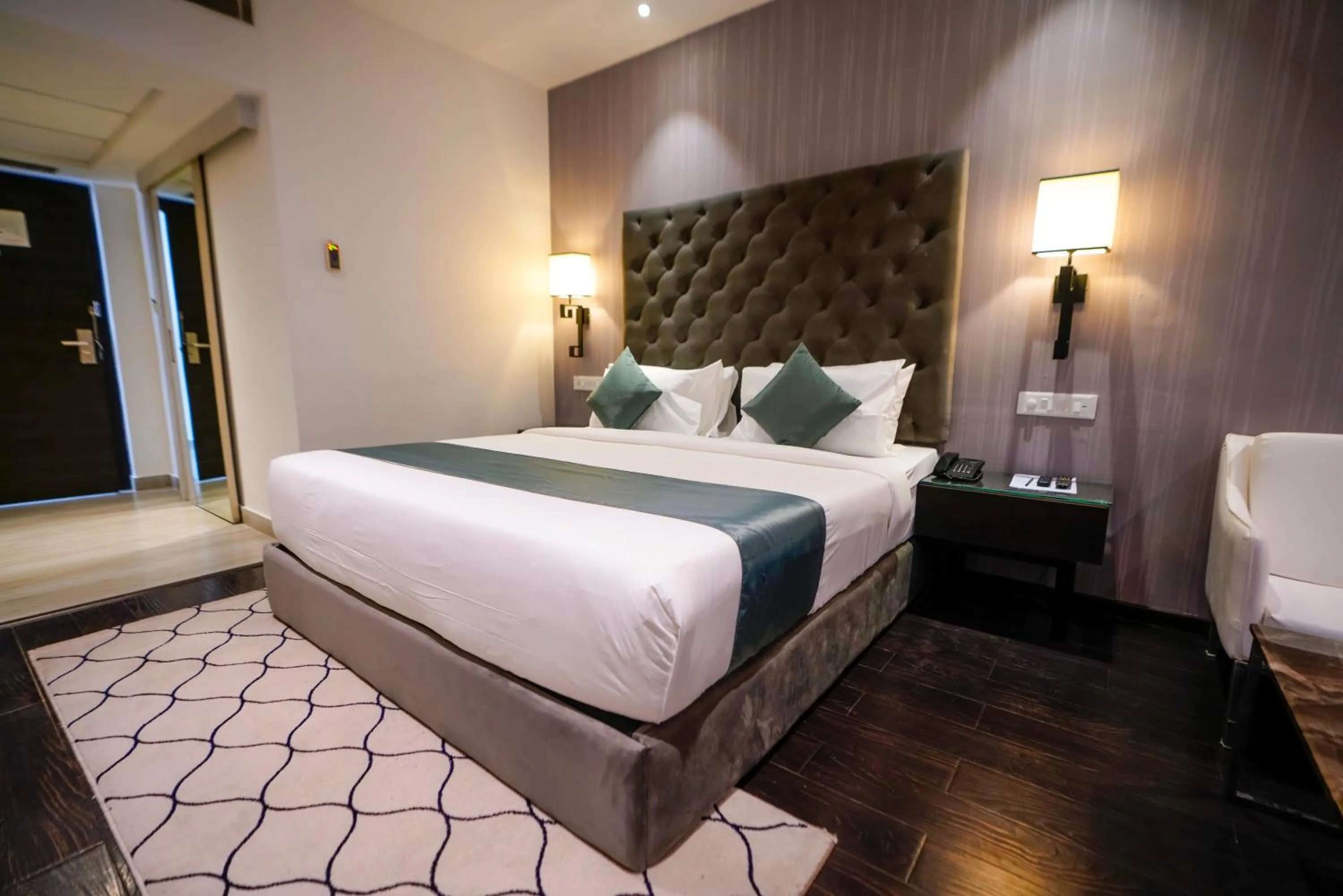 Bed in Hotel Deccan Serai, HITEC CITY, HYDERABAD