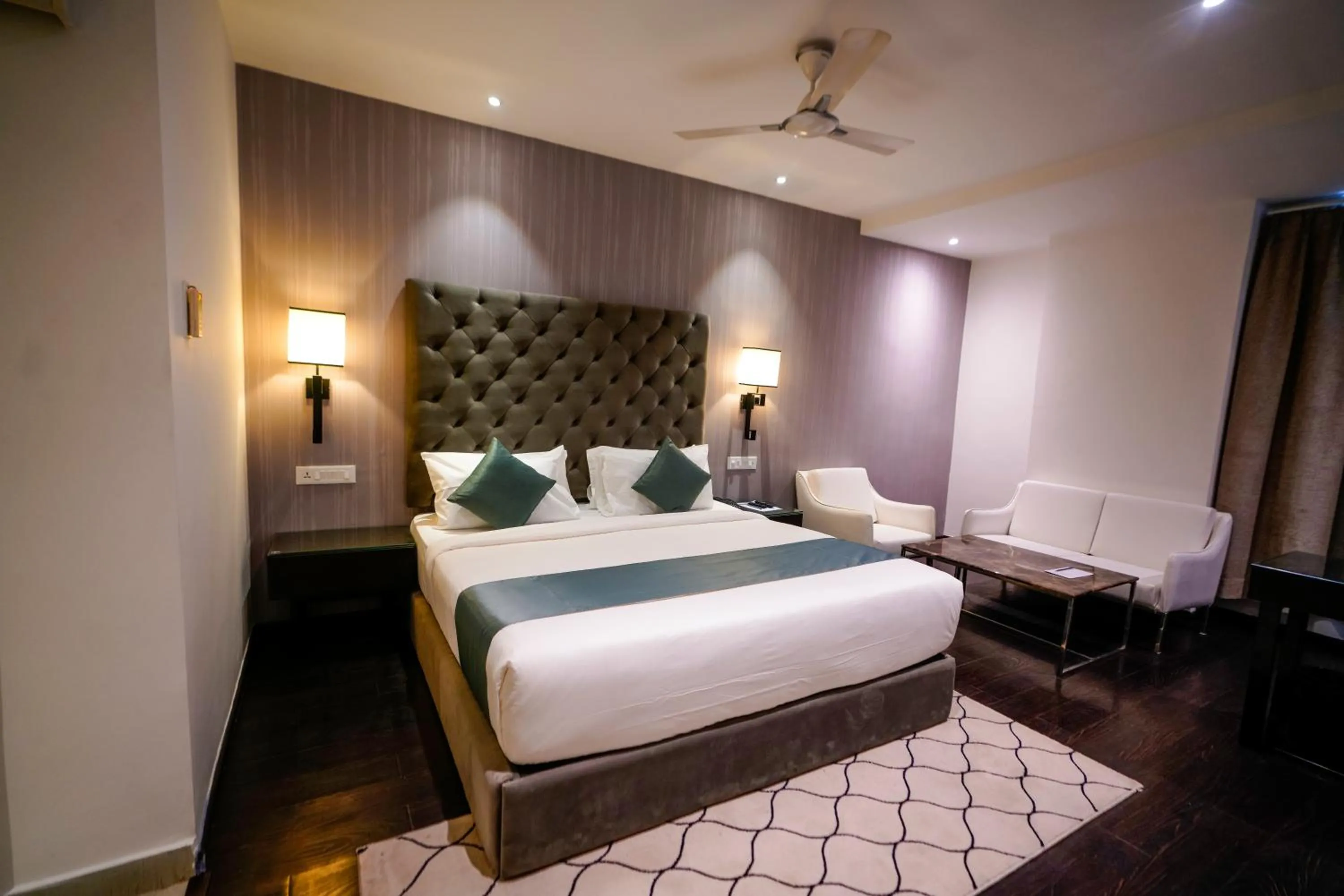 Photo of the whole room, Bed in Hotel Deccan Serai, HITEC CITY, HYDERABAD