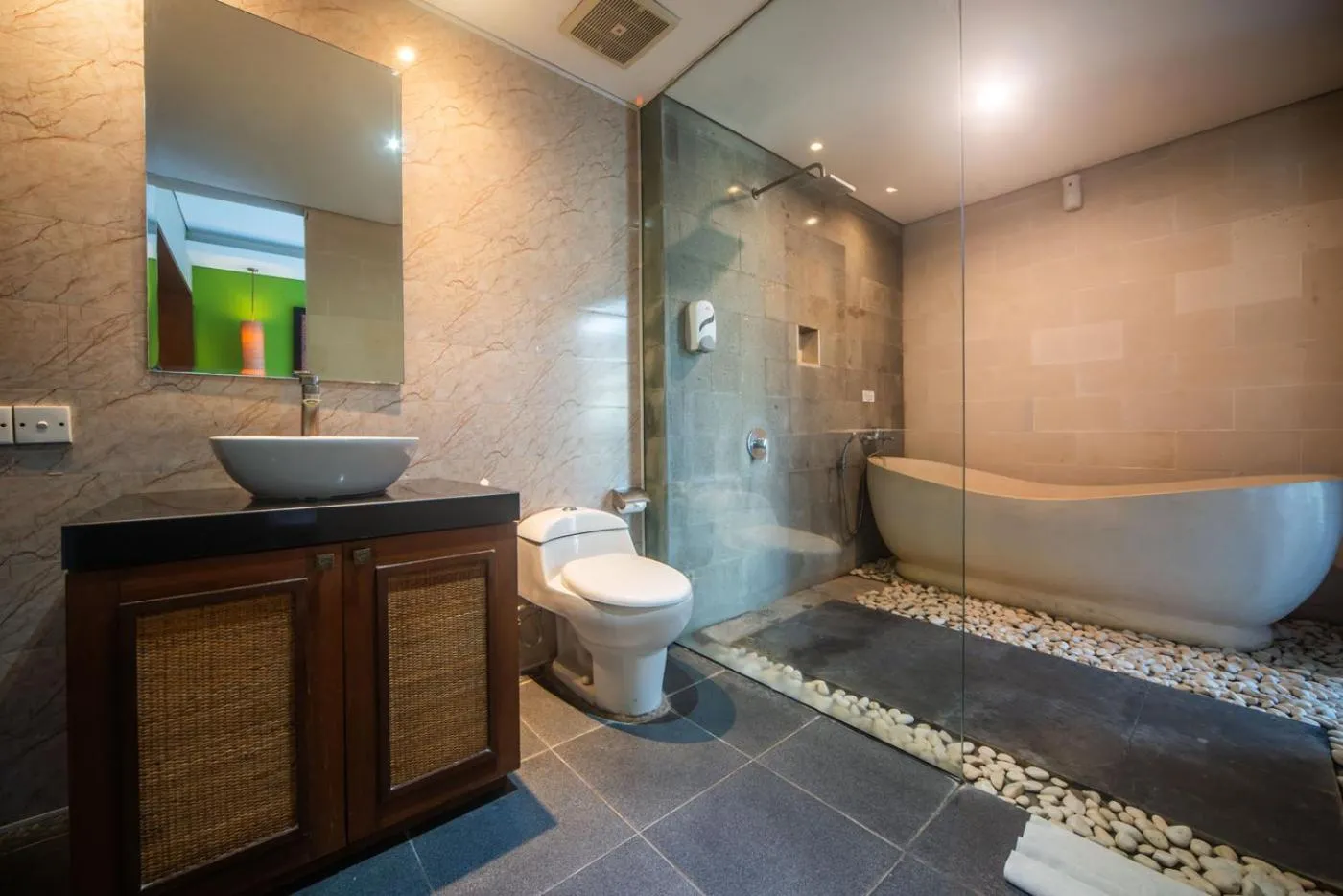 Shower in Gaing Mas Jimbaran Villas by Gaing Mas Group
