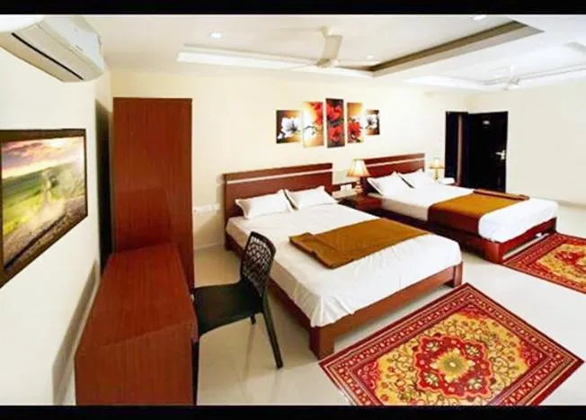 Photo of the whole room, Bed in Dream Land Residency