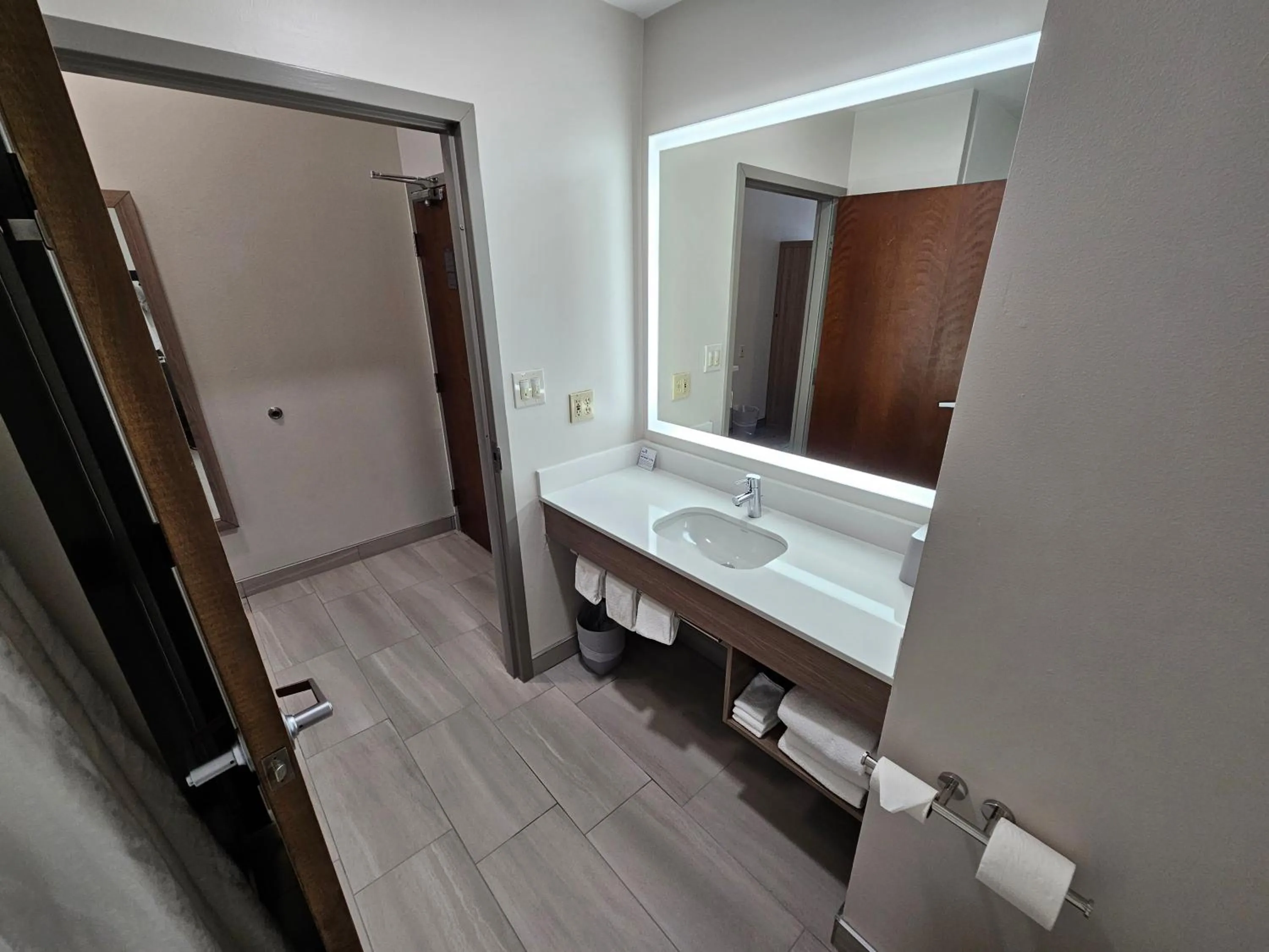 Bathroom in Holiday Inn Express Hotel & Suites Cincinnati-Blue Ash by IHG