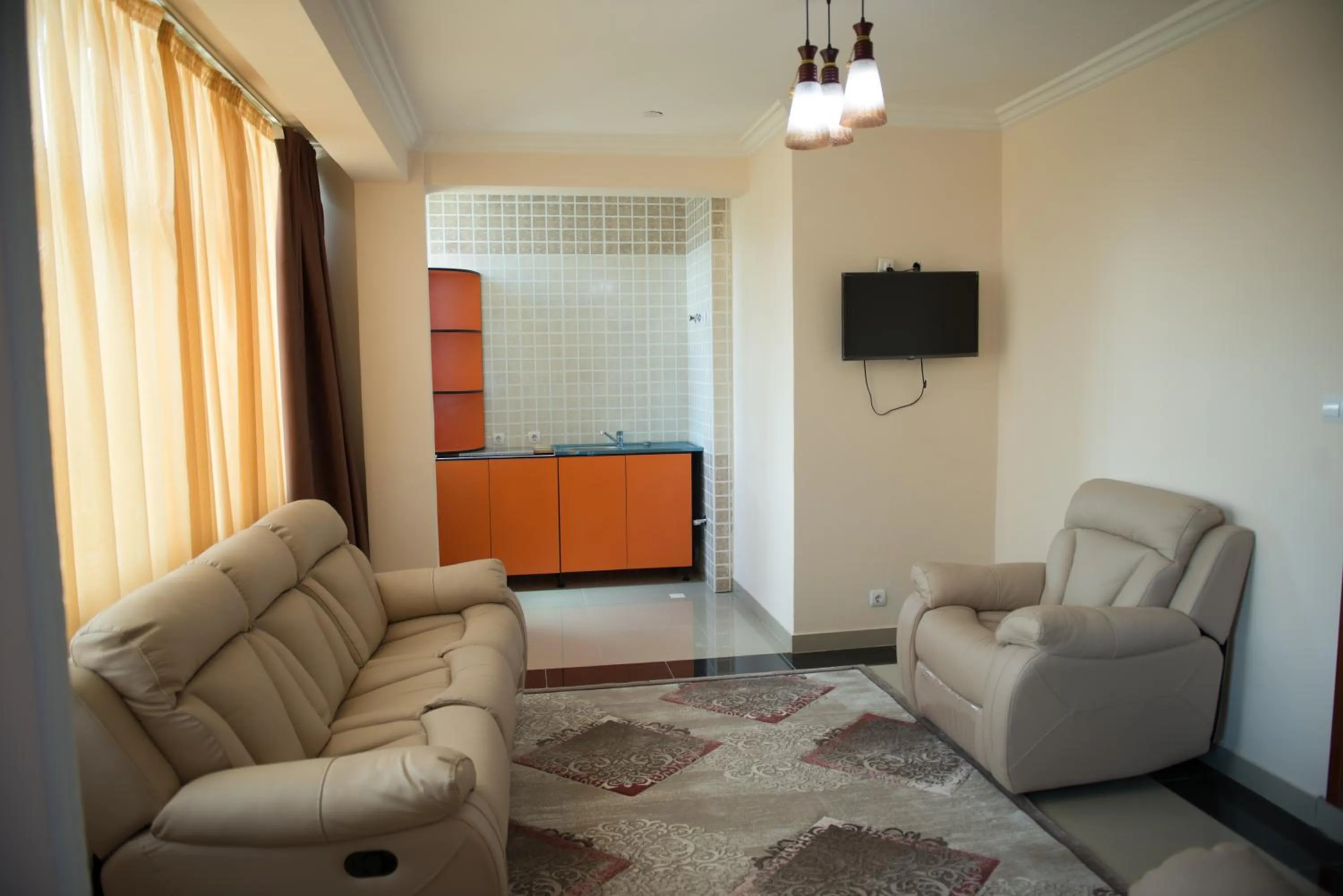 Living room in C Fun Addis Hotel