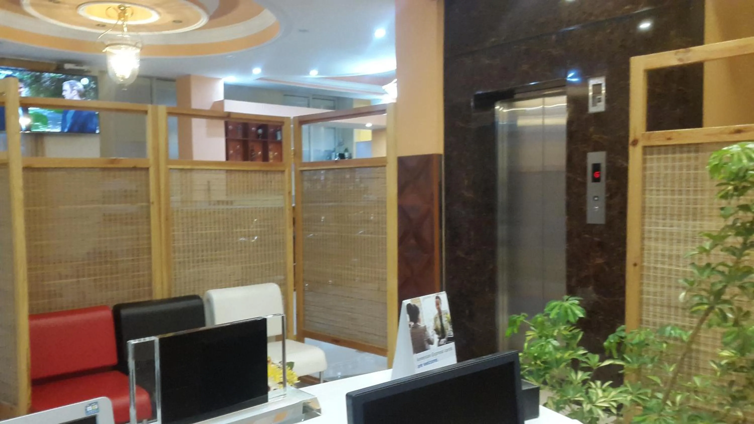 Seating area in C Fun Addis Hotel