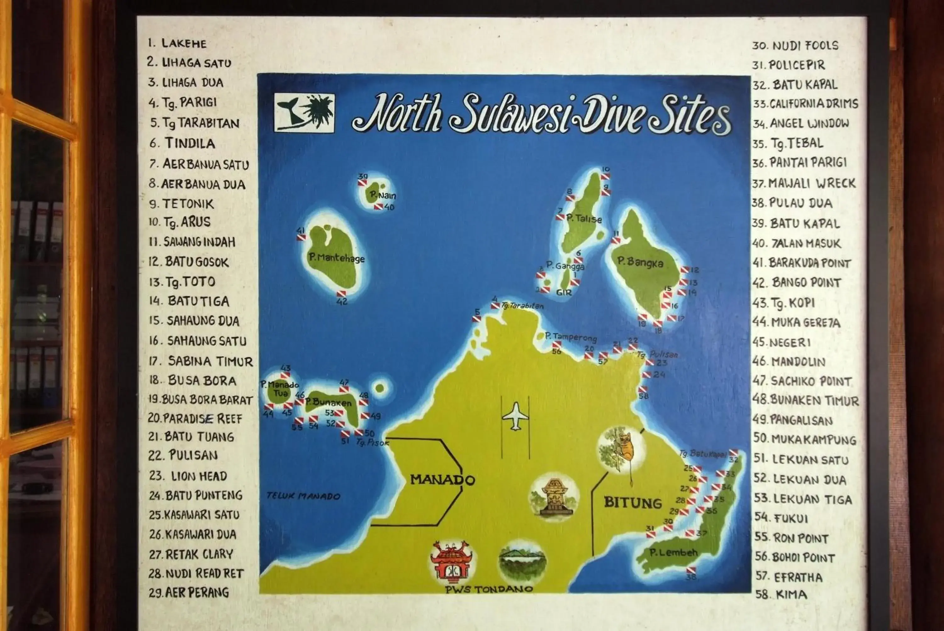 Diving, Floor Plan in Gangga Island Resort & Spa