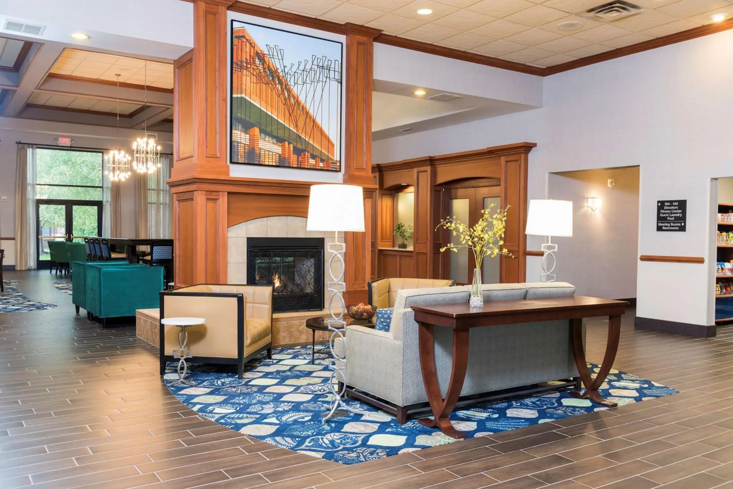 Lobby or reception in Hampton Inn & Suites East Lansing Lobby or reception in Hampton Inn & Suites East Lansing