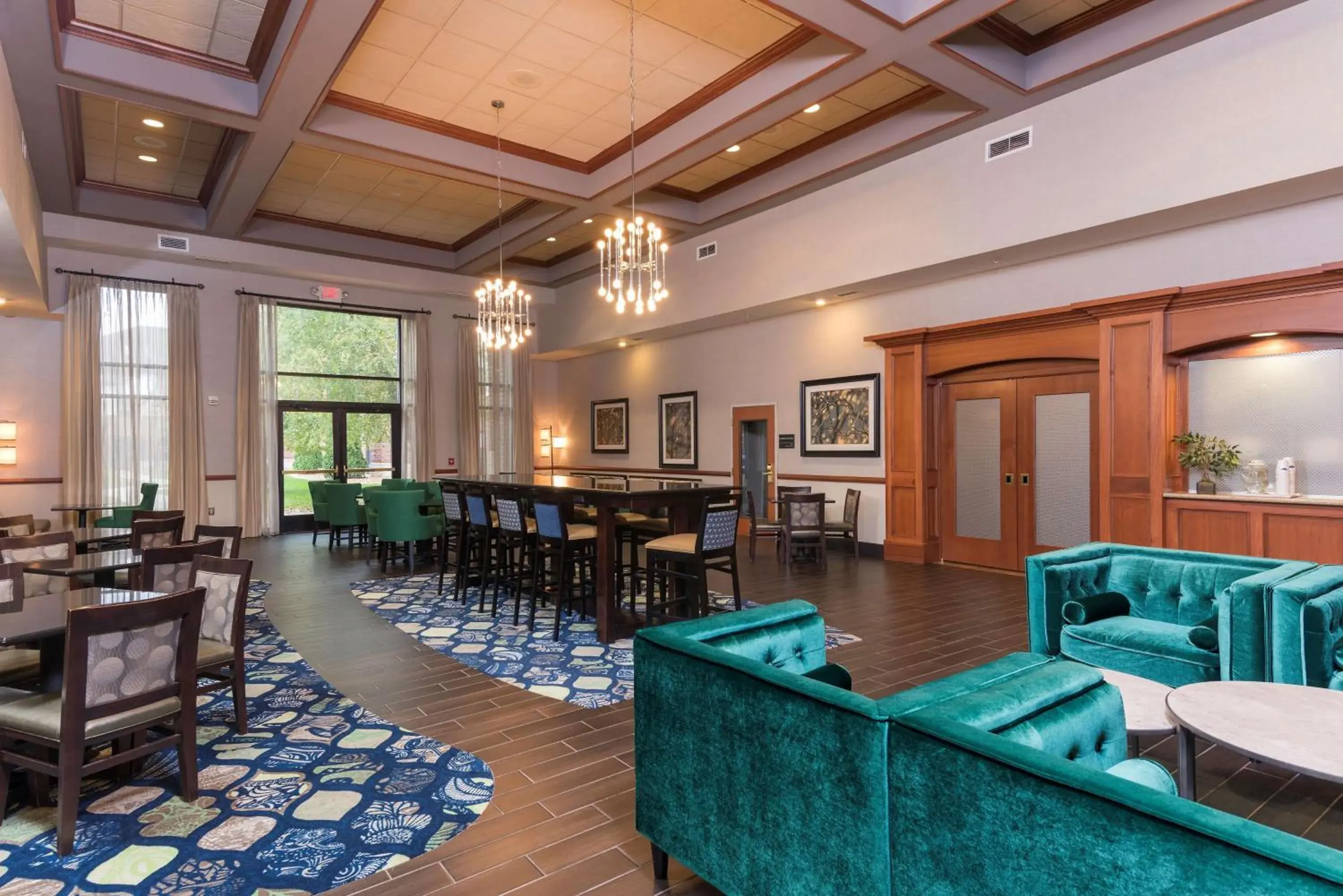 Lobby or reception in Hampton Inn & Suites East Lansing Lobby or reception in Hampton Inn & Suites East Lansing