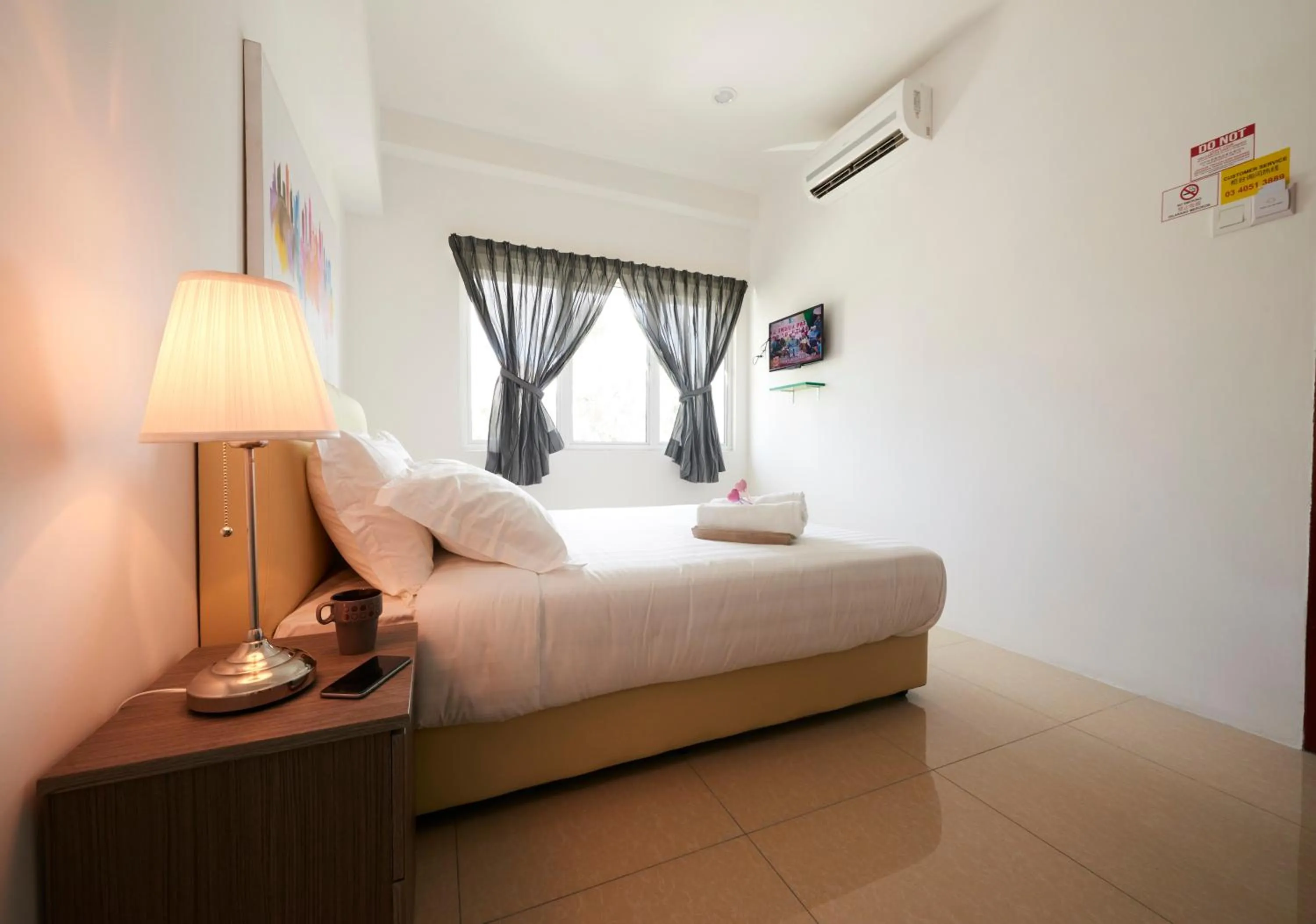 Bed in Ipoh Road Hotel