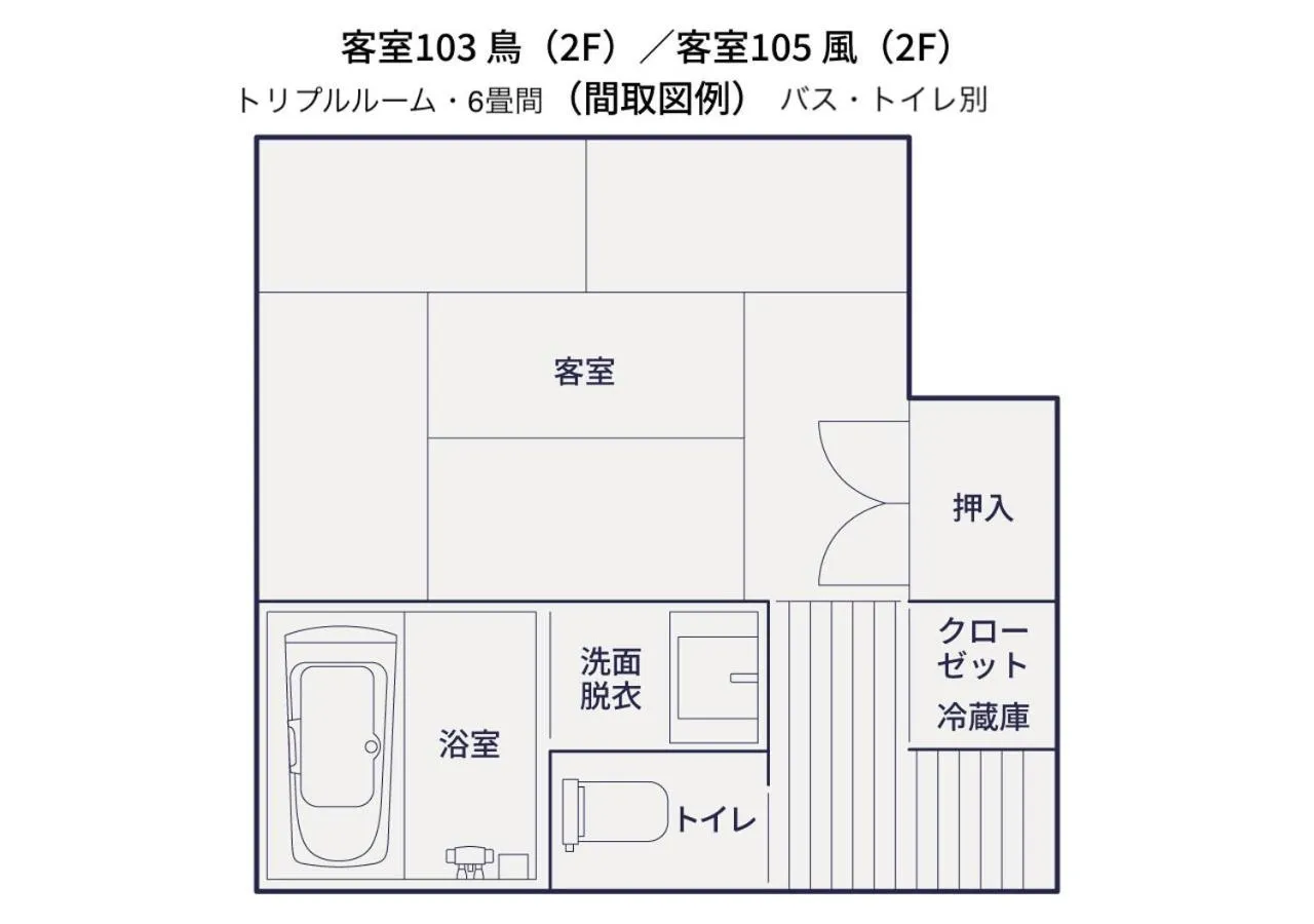 Photo of the whole room in Luck You Kyoto