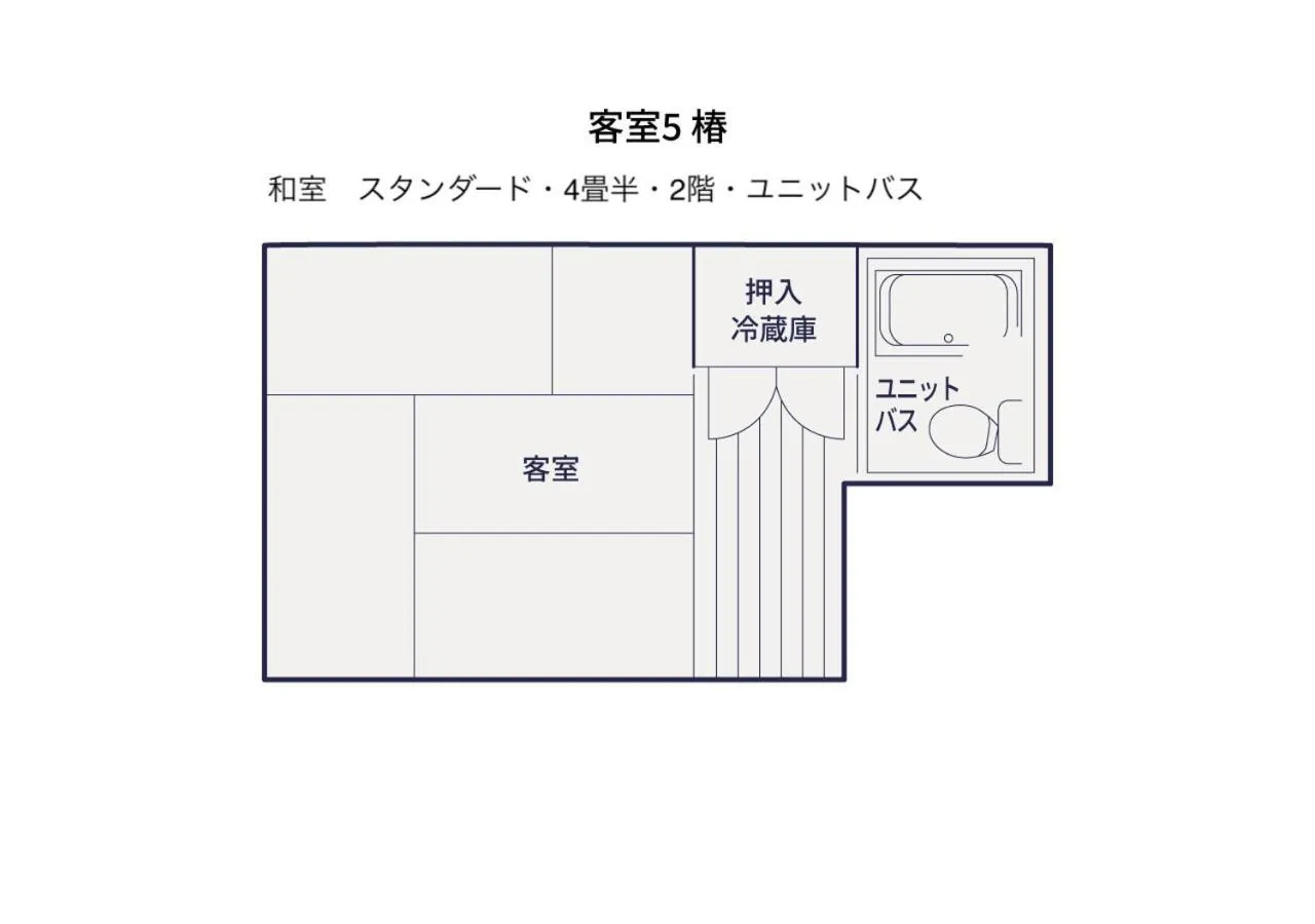 Photo of the whole room in Luck You Kyoto